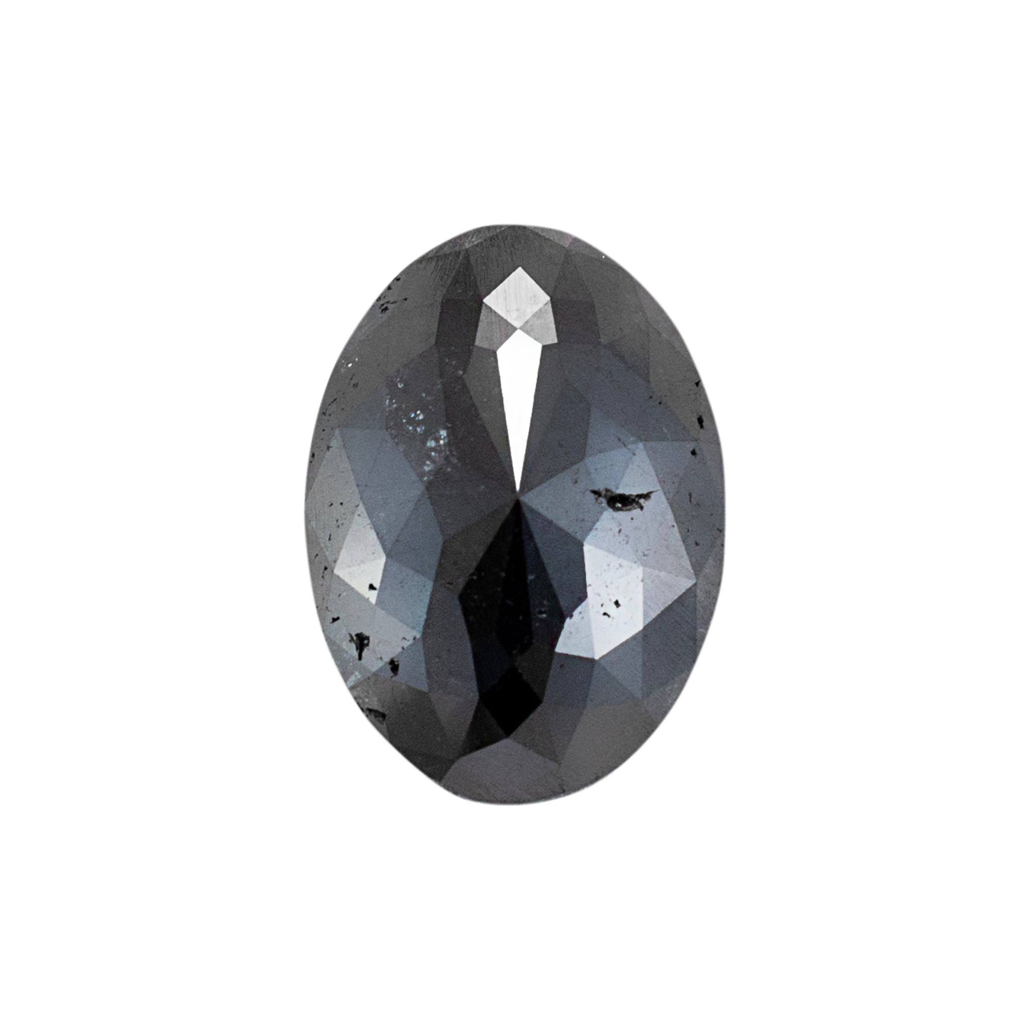 Natural 25.13 Carat Oval Shape Black Diamond