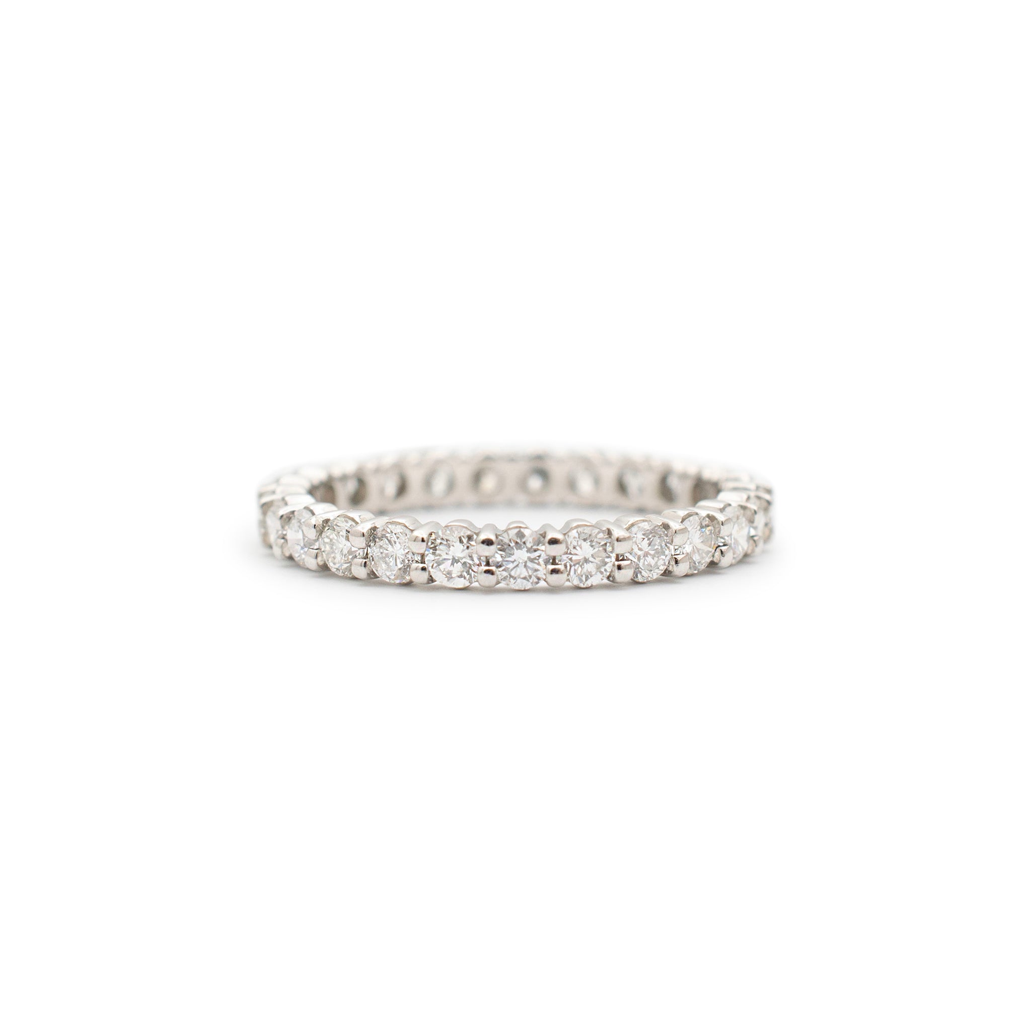 Ladies Platinum Full Eternity 1.03CT Diamond Wedding Band