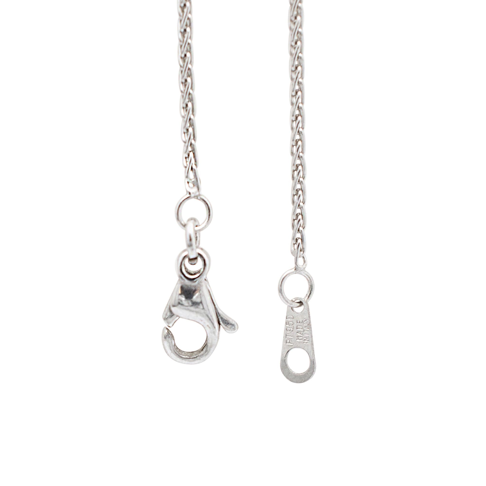 Mikimoto Ladies Platinum White South Sea Cultured Pearl Diamond Pendant Necklace