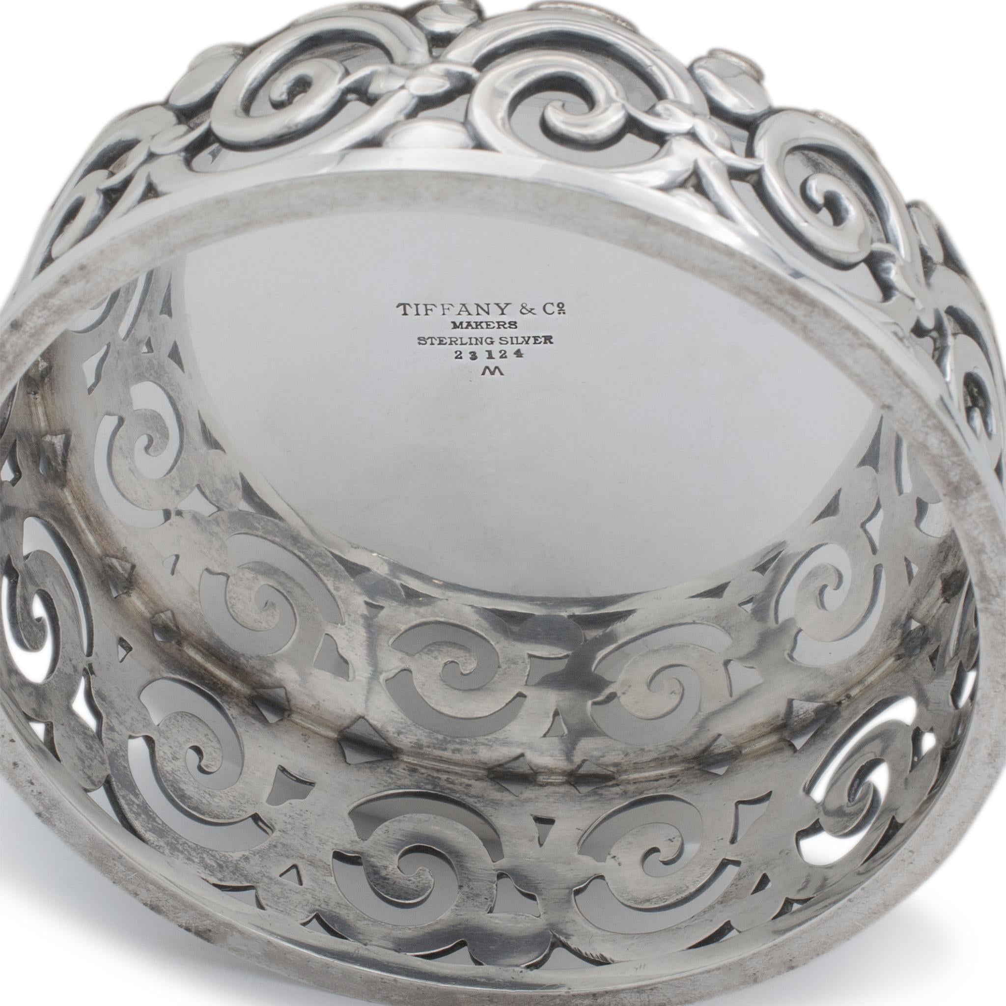 Vintage Mid-Century Tiffany & Co. Makers Sterling Silver Modernist Footed Bowl