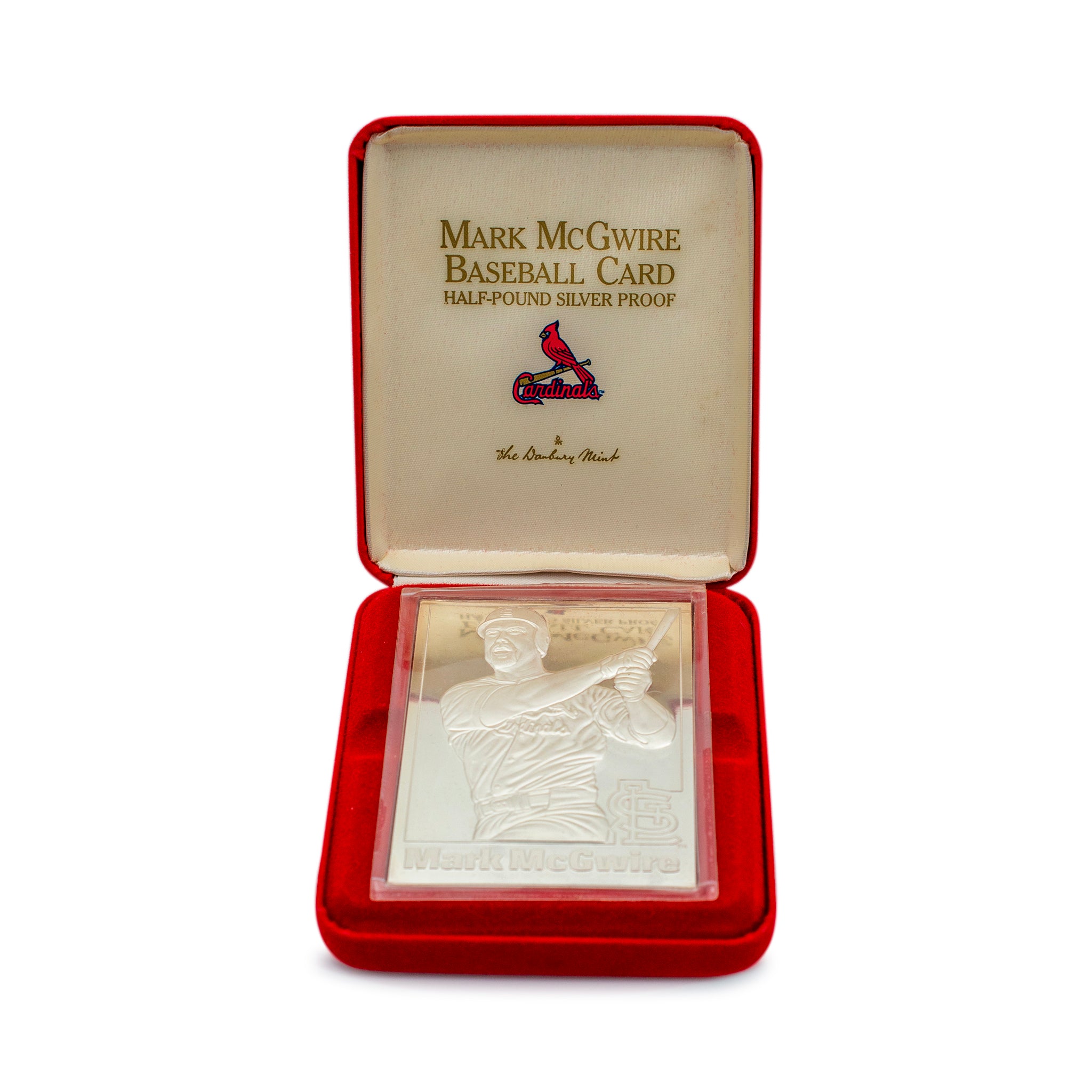 Vintage Mark McGwire Limited Edition Baseball Card Half Pound Silver Proof 8OZ .999 Fine Silver Bar