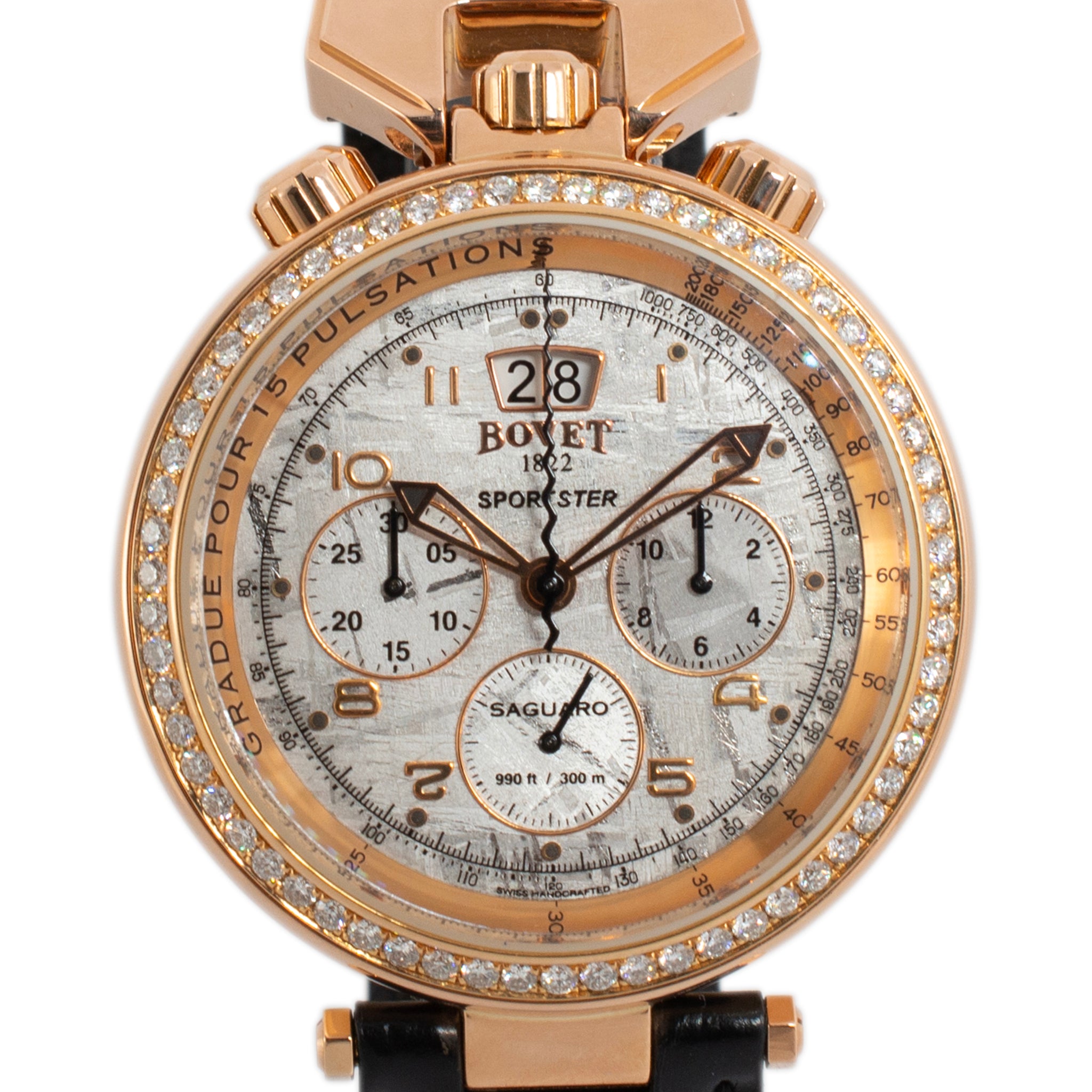 Bovet 1822 Saguaro 46MM SP0420 18K Gold Limited Edition Diamond Meteorite Watch