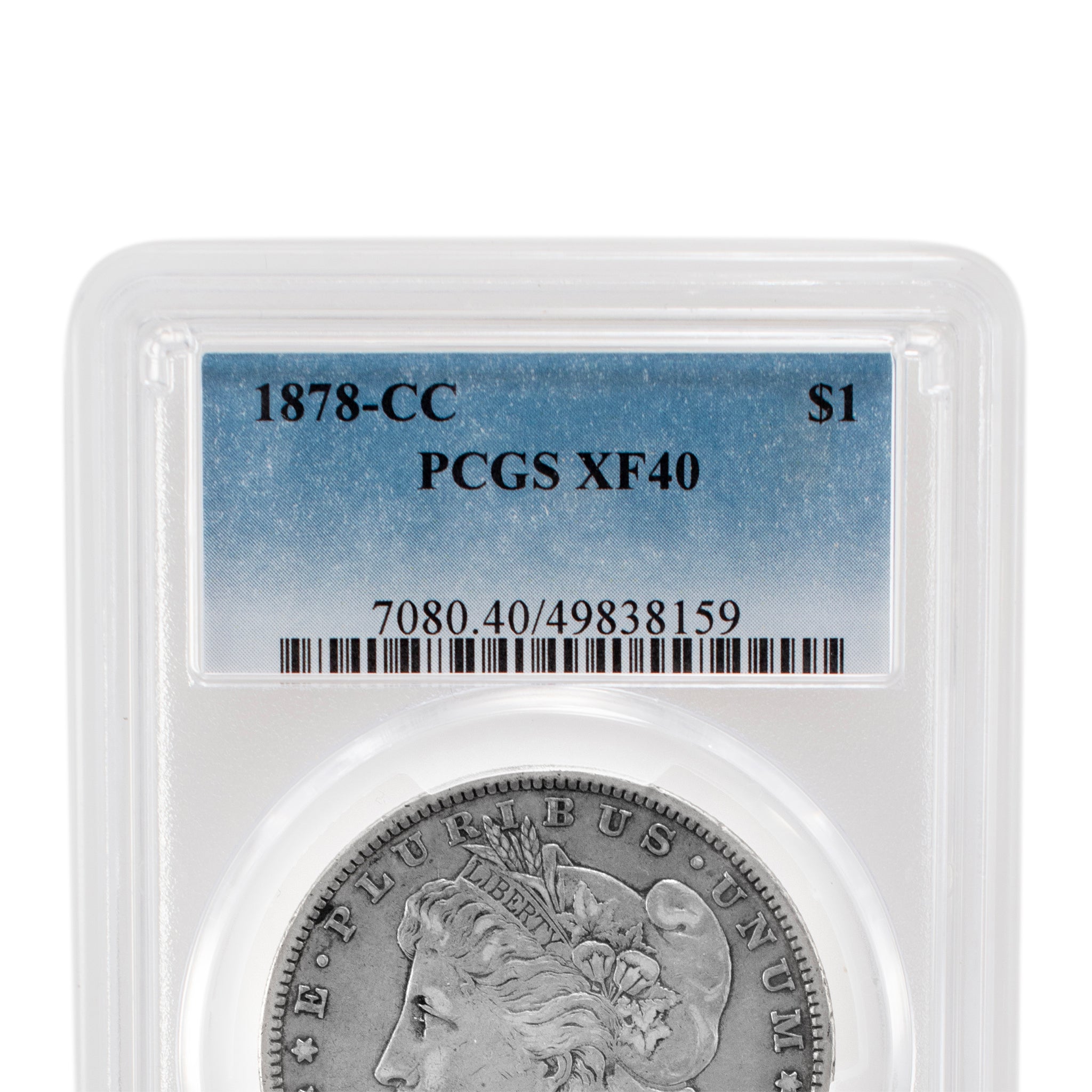 1878-CC PCGS XF40 Silver $1 Morgan Coin