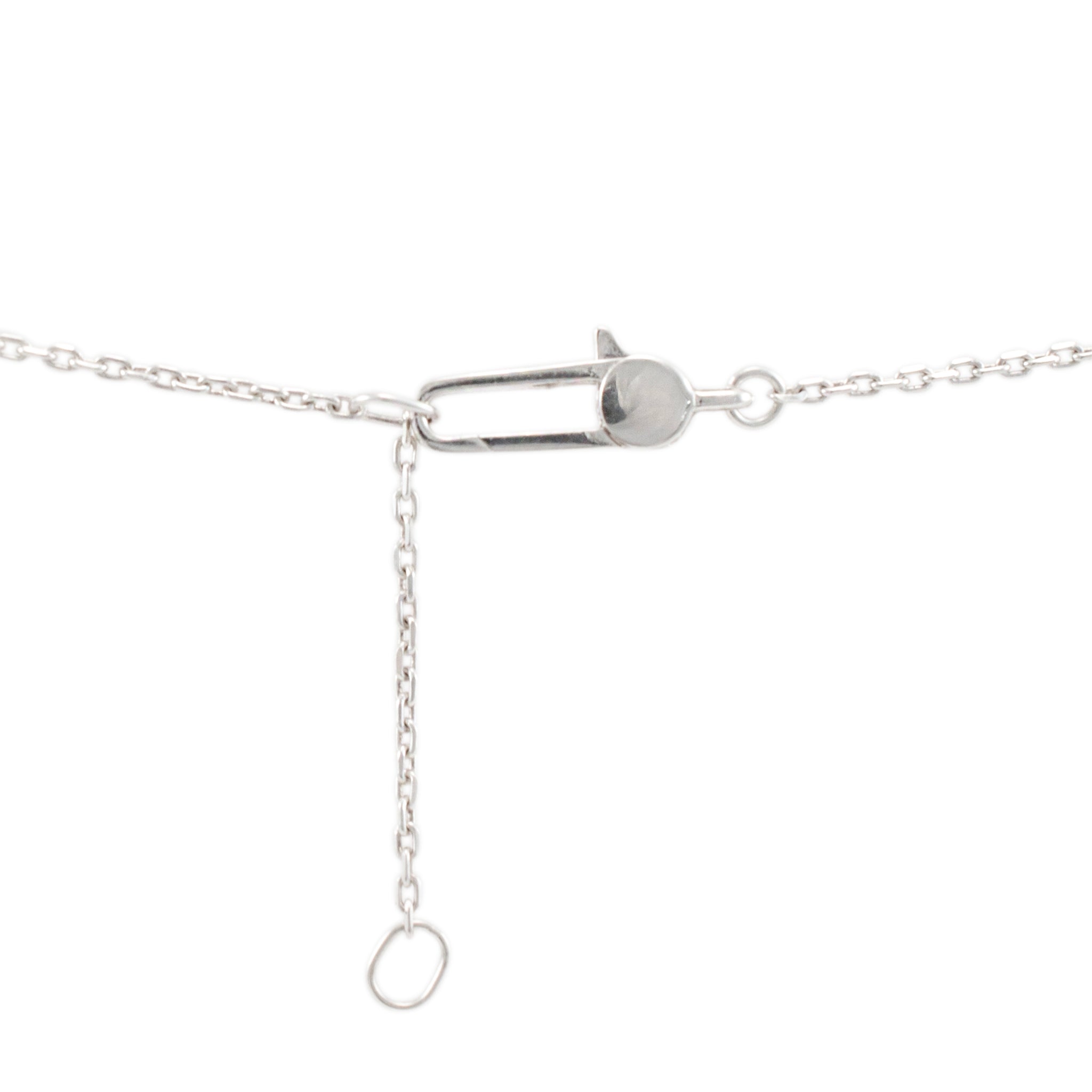 Gucci 925 Sterling Silver Ladies Square Tag Pendant Necklace