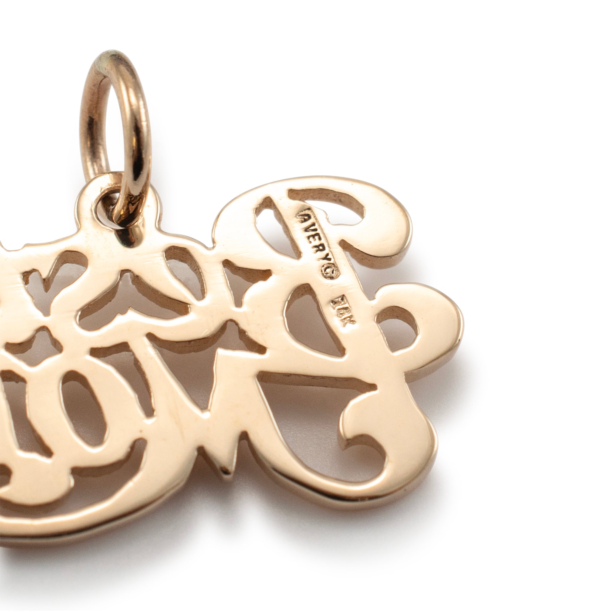 James Avery Retired 14K Yellow Gold Best Mom Charm