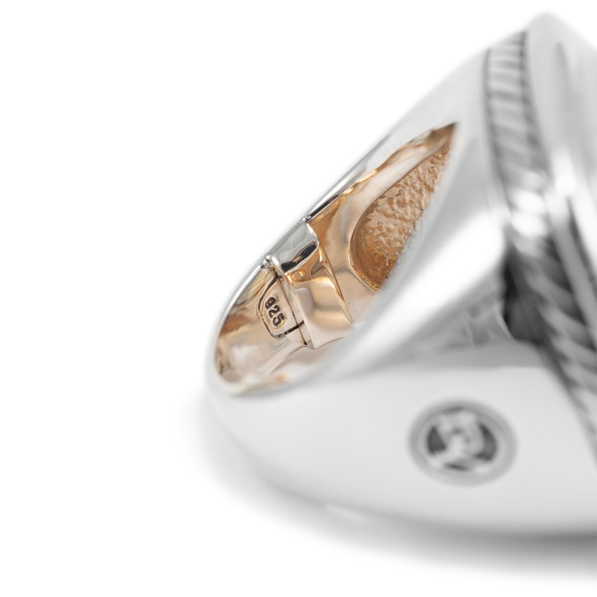David Yurman 925 Sterling Silver Citrine Albion Cocktail Ring