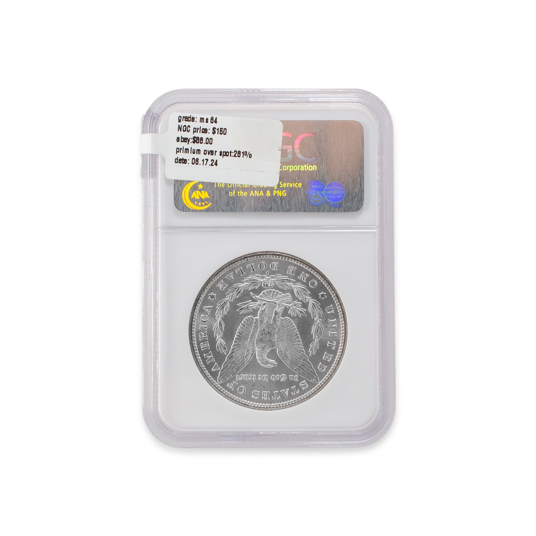 1885-O NGC MS64 Silver $1 Morgan Coin