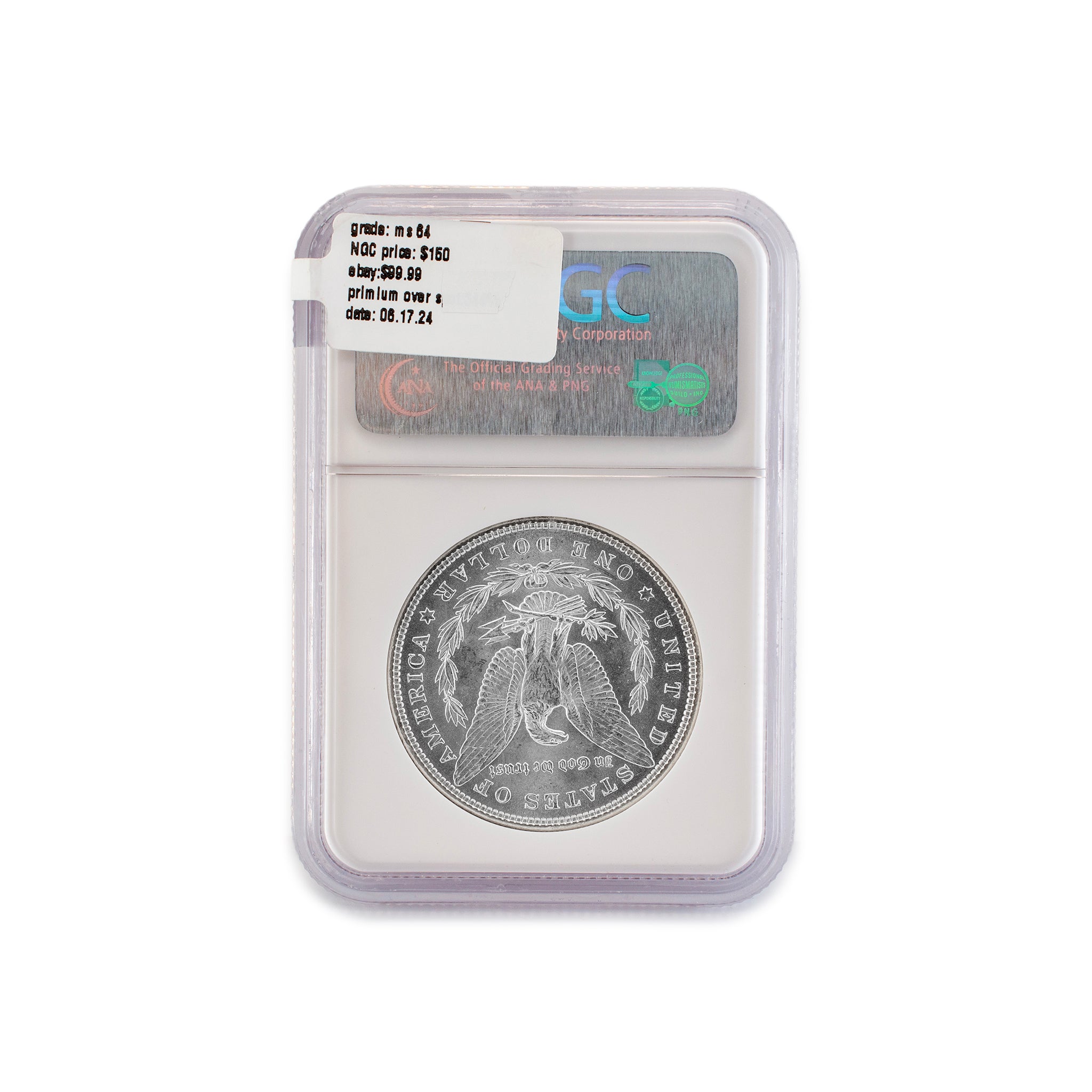 1885 NGC MS64 Silver $1 Morgan Coin