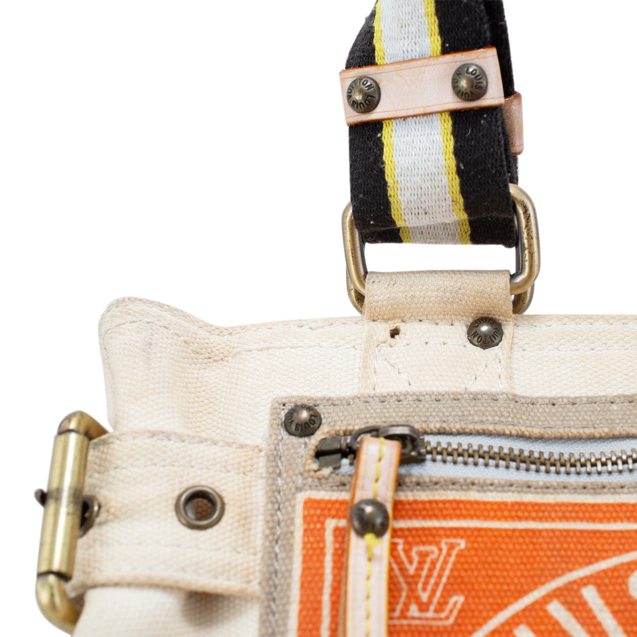 Vintage Louis Vuitton Limited Edition Toile Globe Shopper Tote Bag