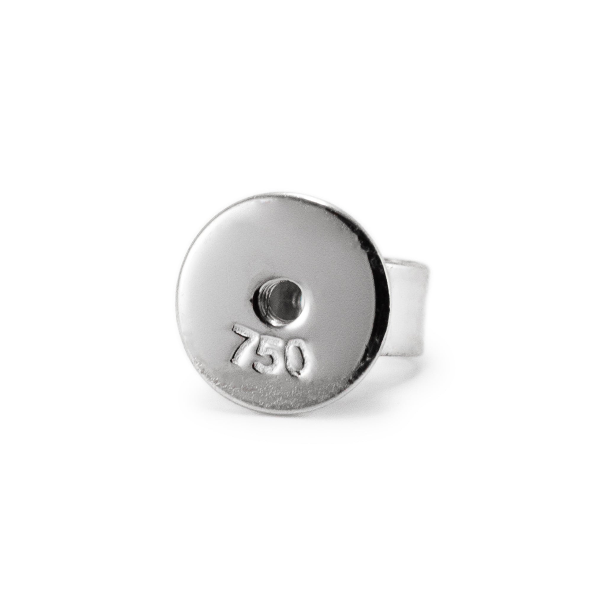 14K White Gold 4-Prong Screw Back 1.90ct Diamond Stud Earrings