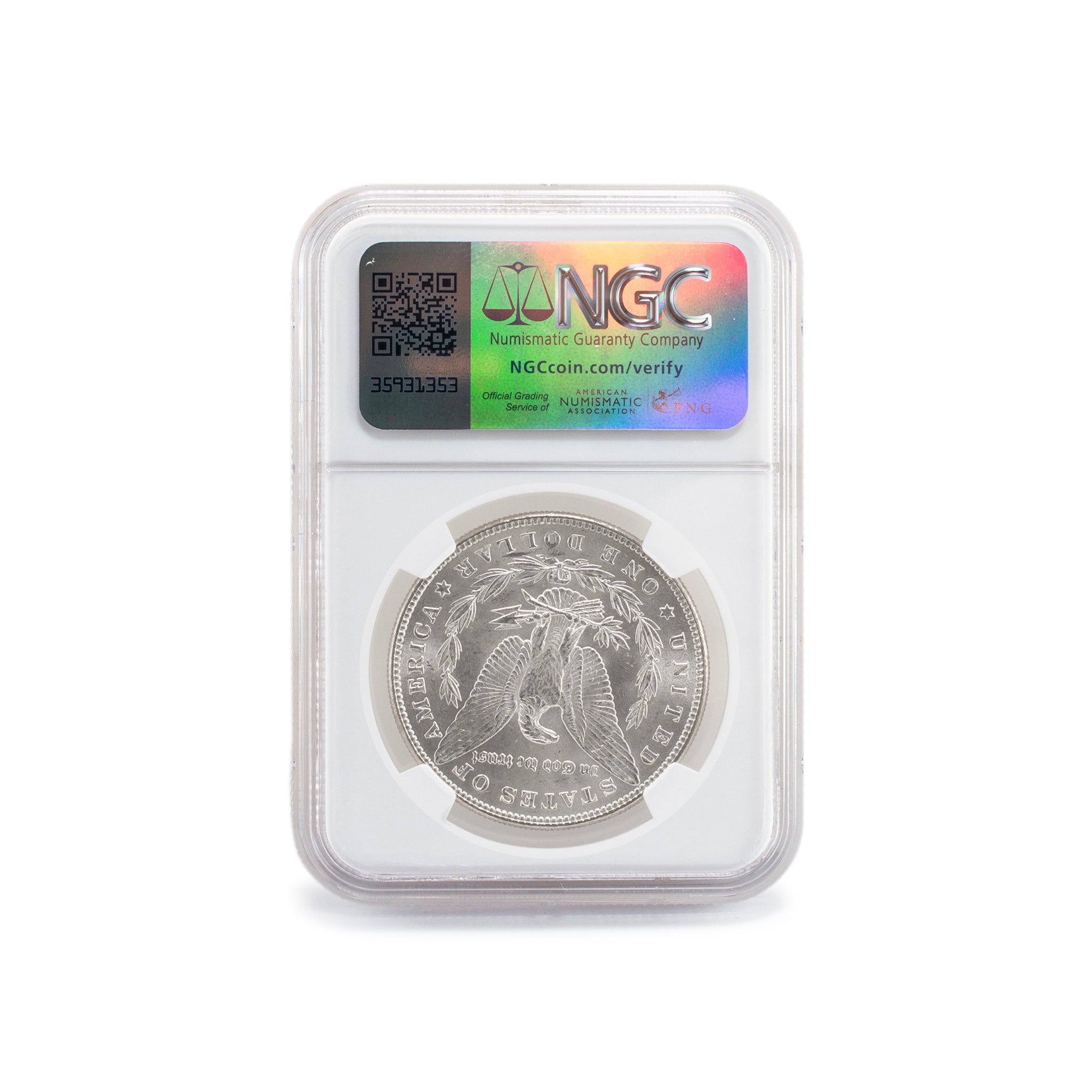 1884 NGC MS63 Silver $1 Morgan Coin