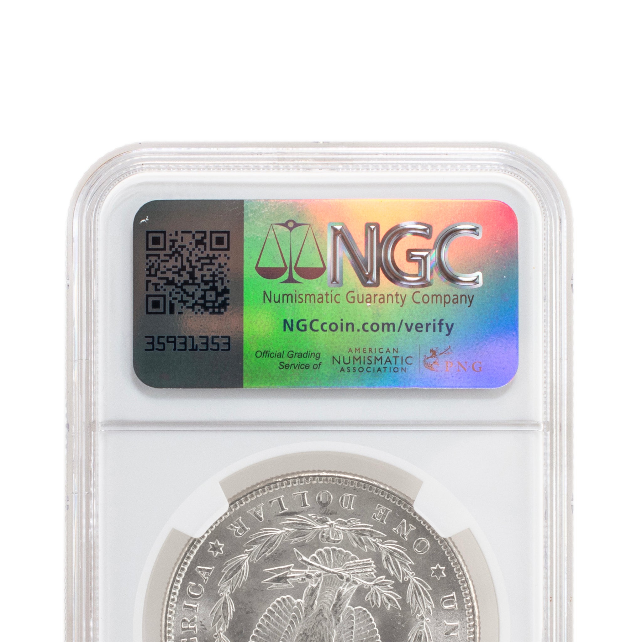1884 NGC MS63 Silver $1 Morgan Coin