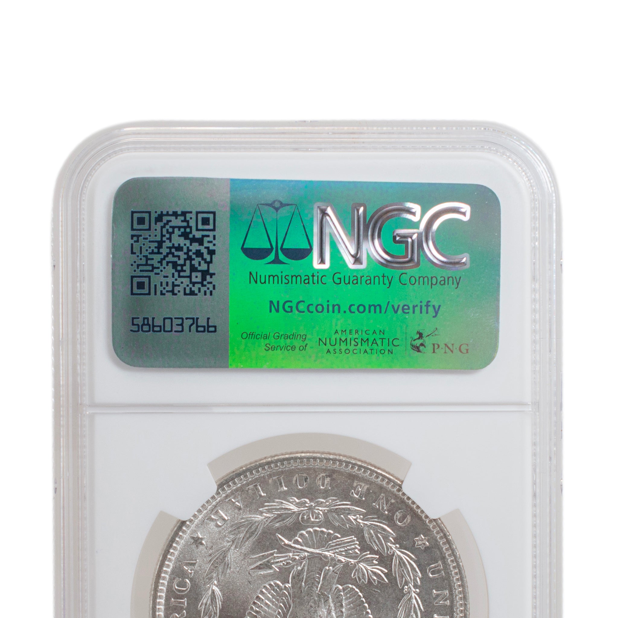 1886 NGC MS63 Silver $1 Morgan Coin