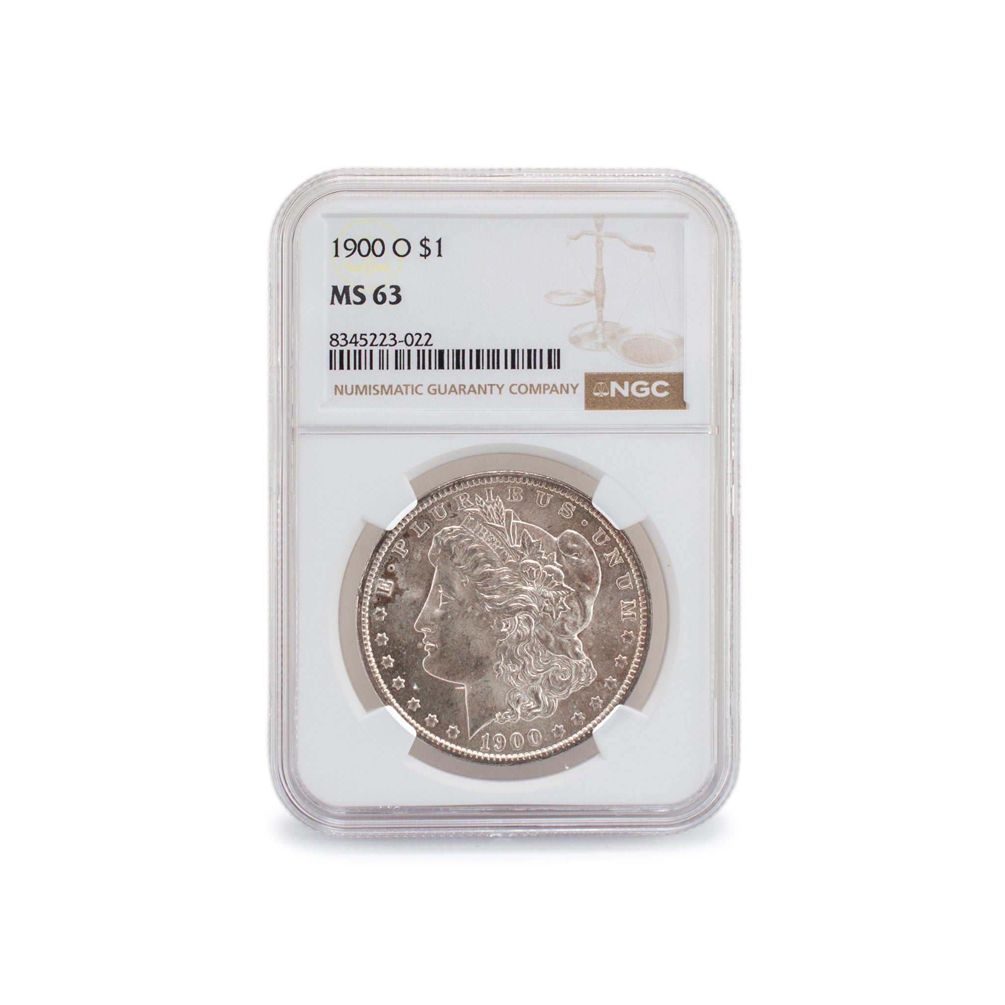1900 - O NGC MS63 Silver $1 Morgan Coin