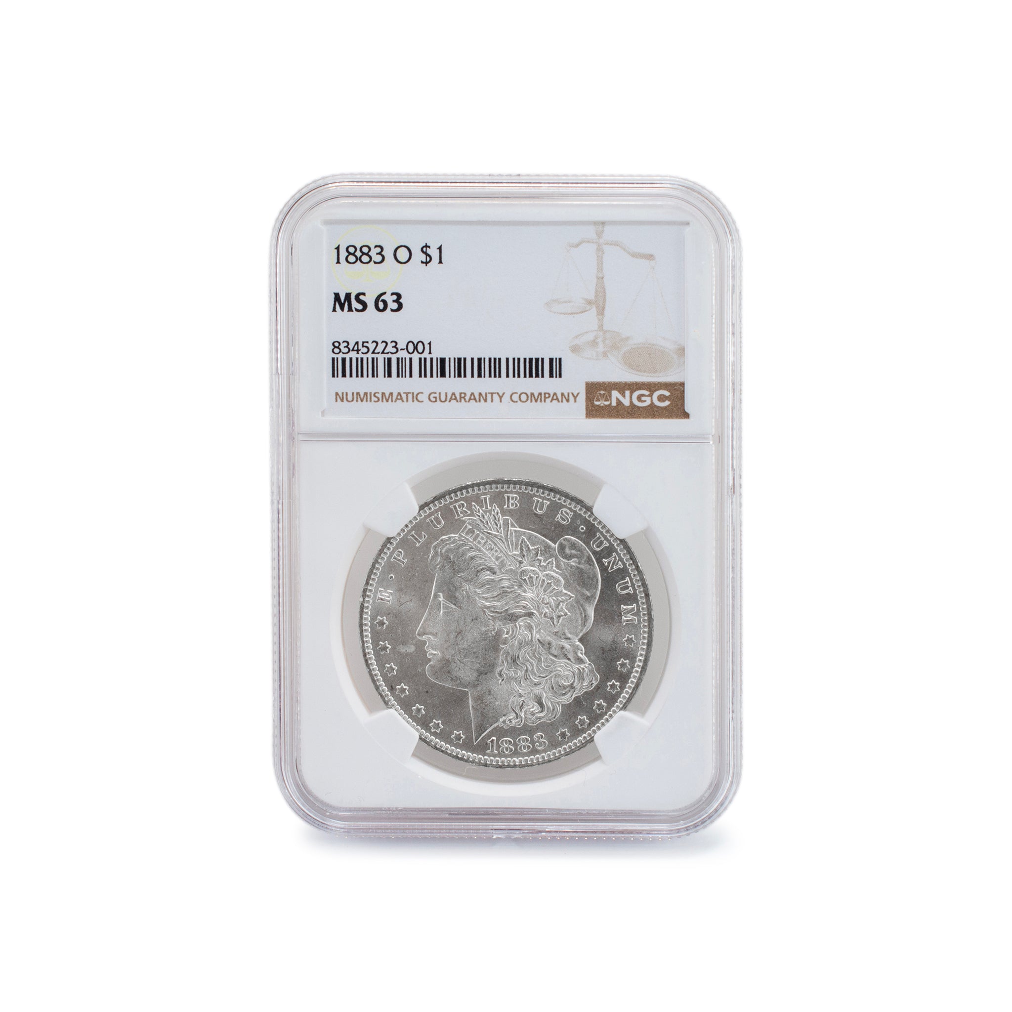 1883 - O NGC MS63 Silver $1 Morgan Coin