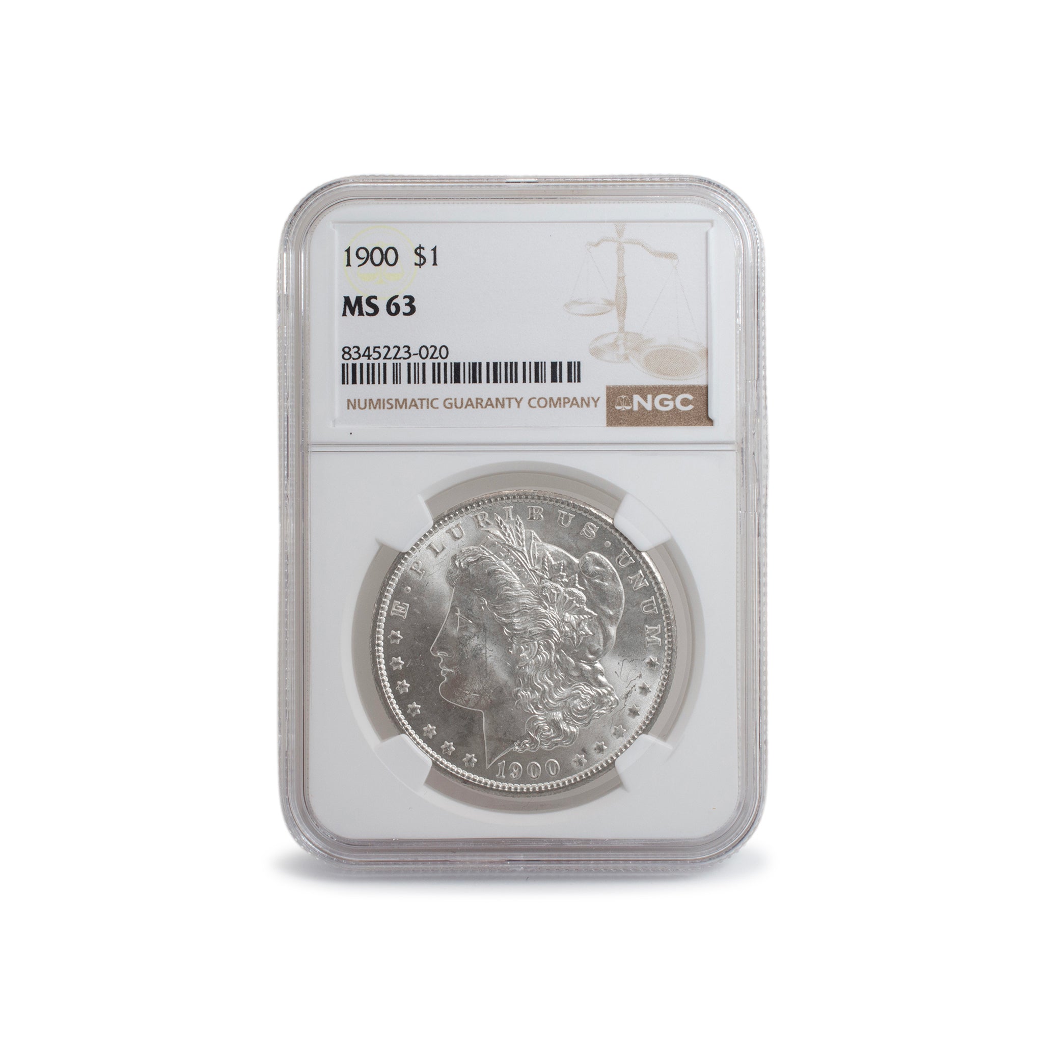 1900 NGC MS63 Silver $1 Morgan Coin