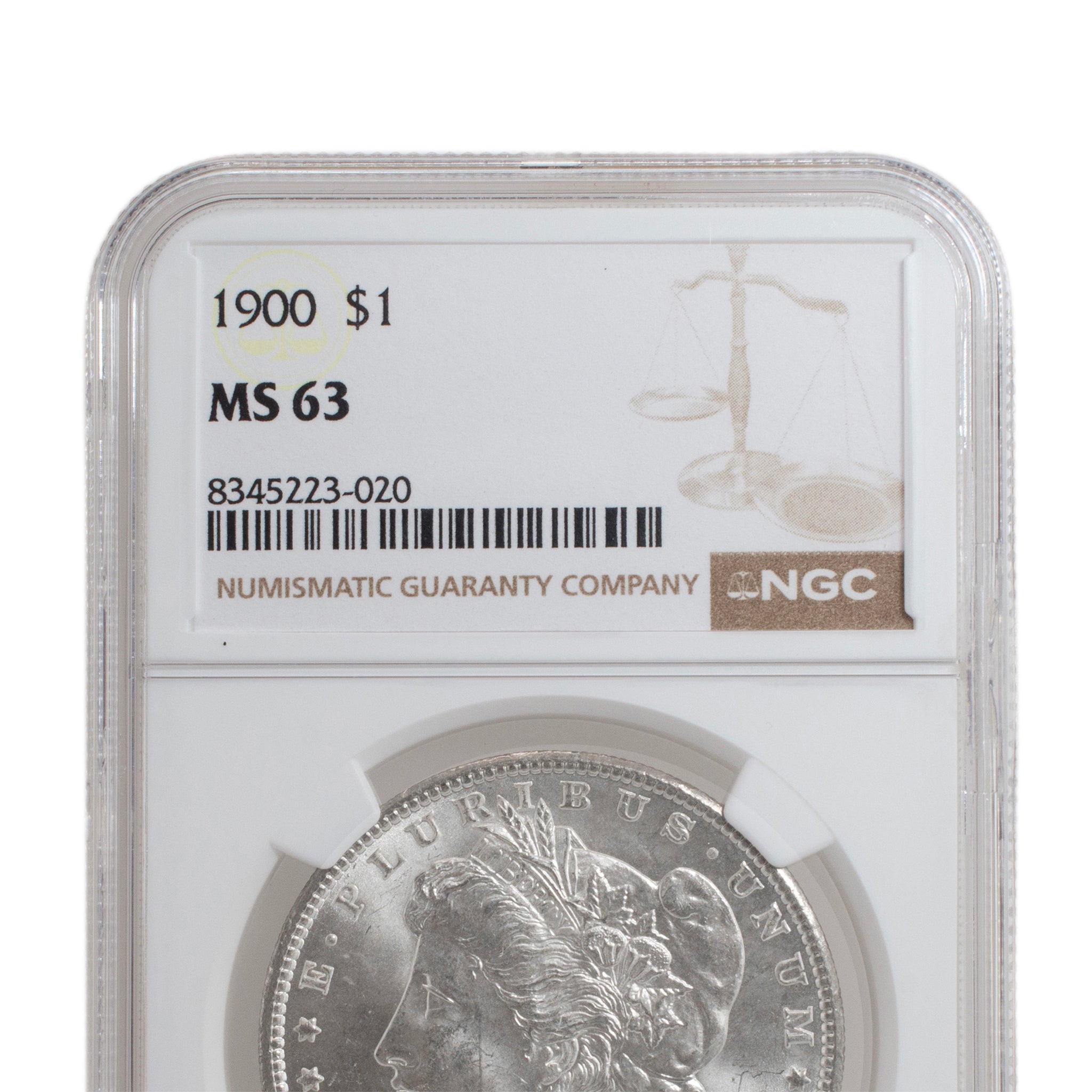 1900 NGC MS63 Silver $1 Morgan Coin