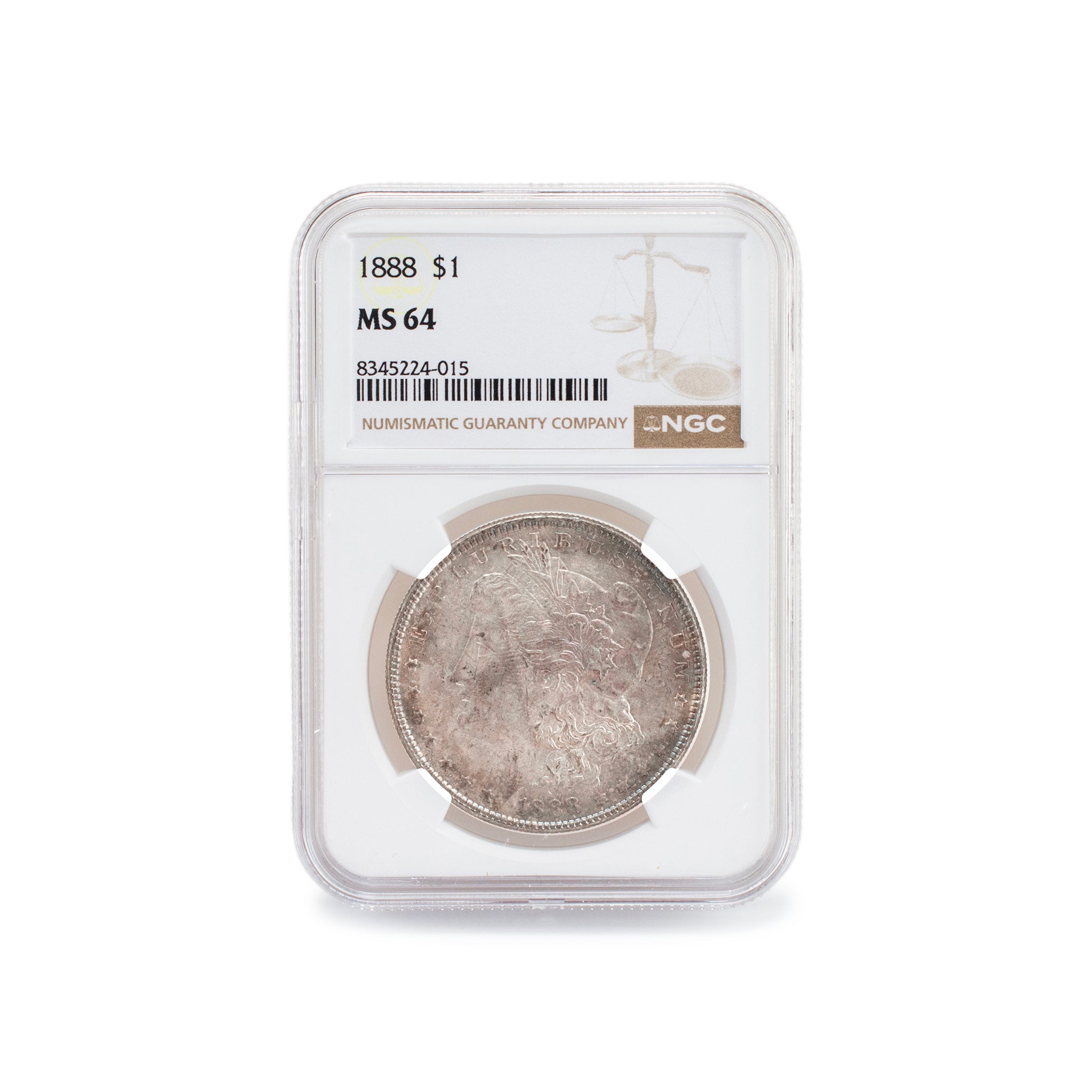 1888 NGC MS64 Silver $1 Morgan Coin