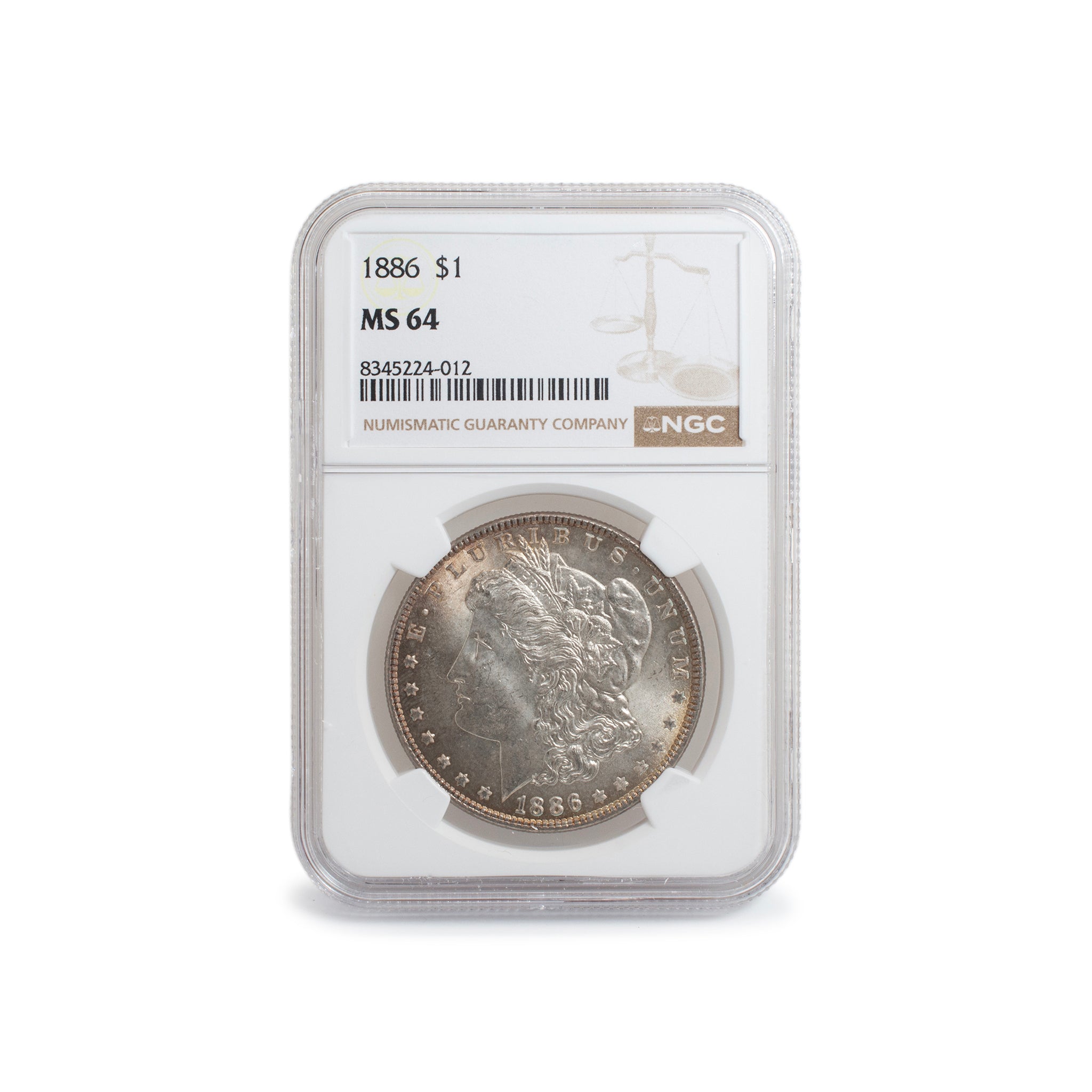 1886 NGC MS64 Silver $1 Morgan Coin