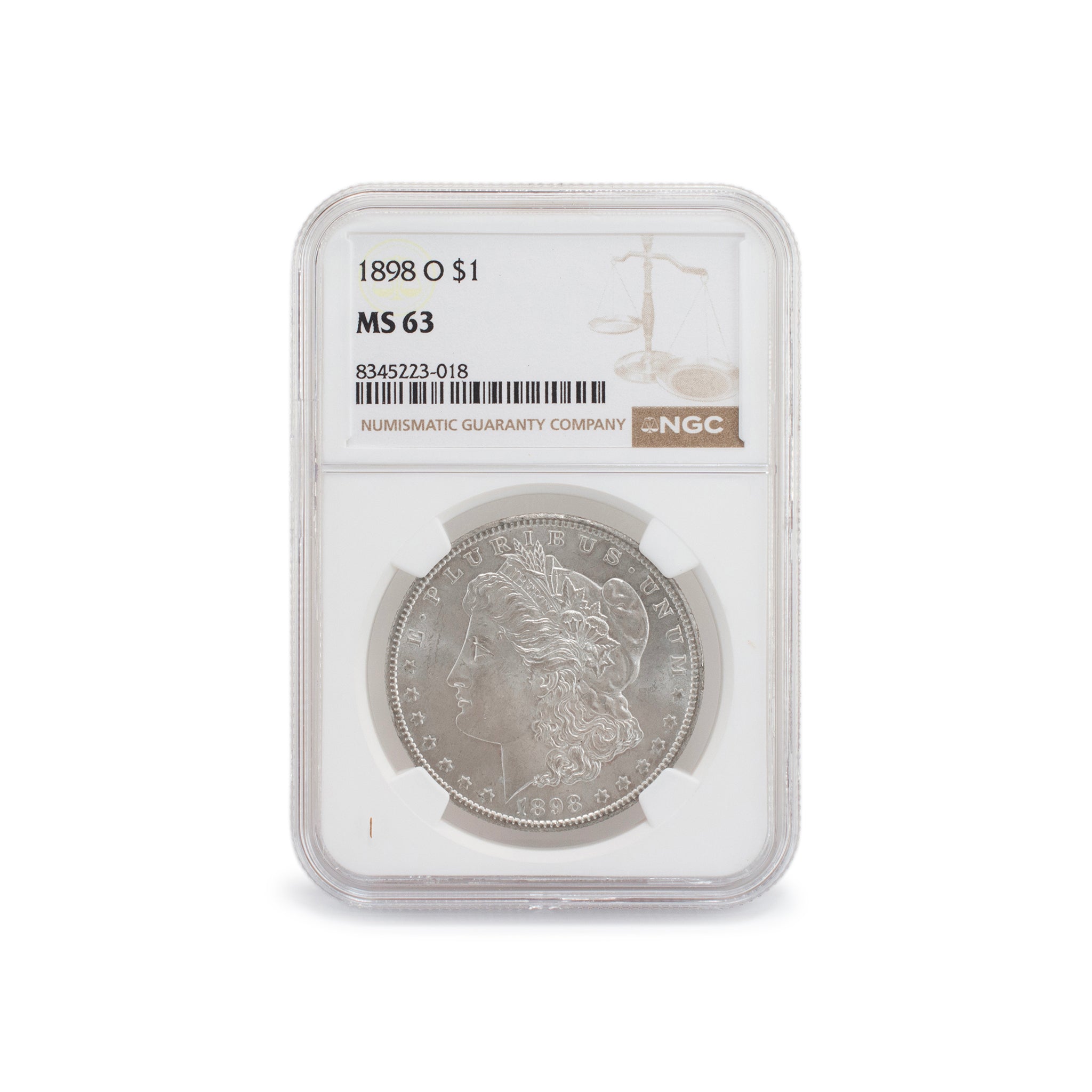 1898 O NGC MS63 Silver $1 Morgan Coin