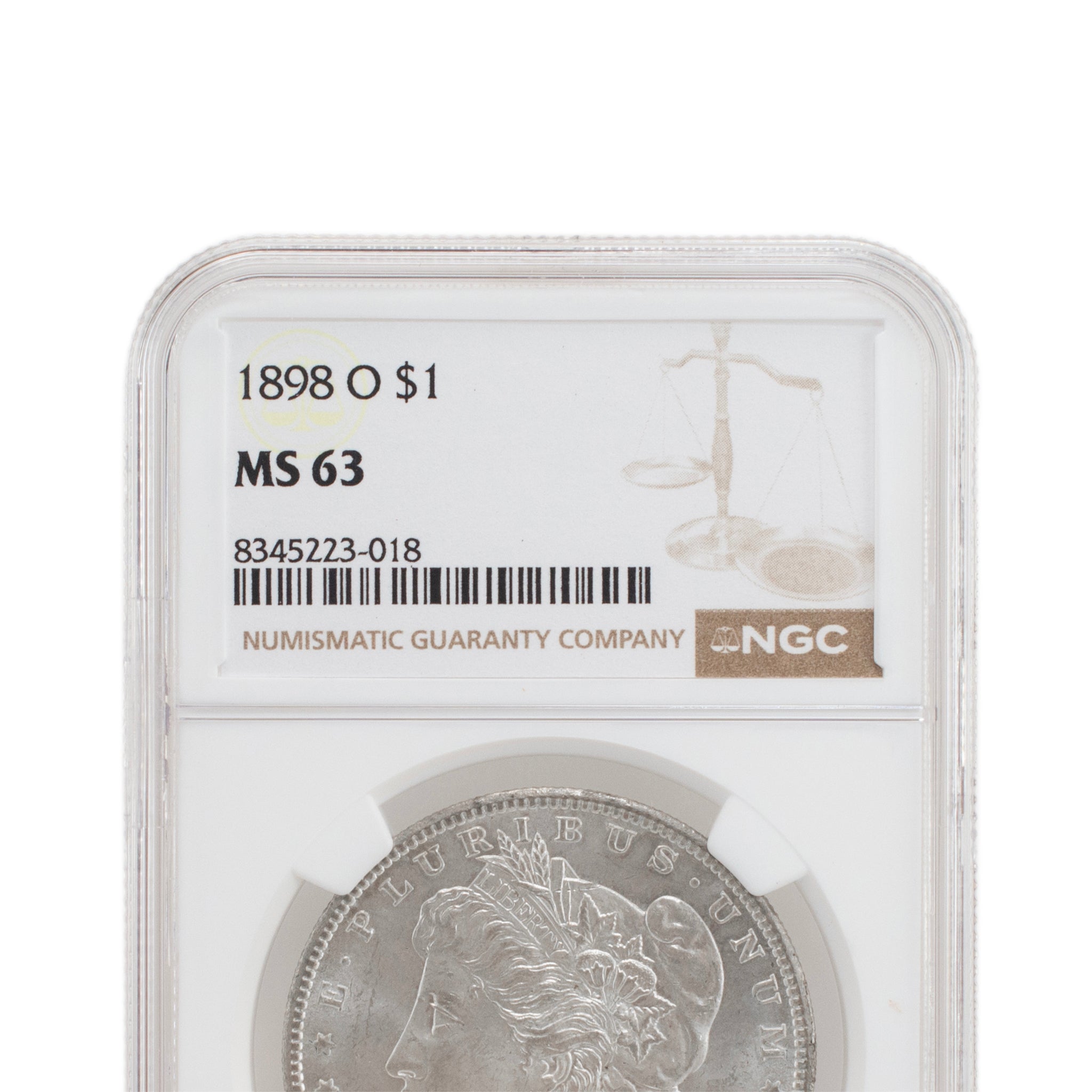 1898 O NGC MS63 Silver $1 Morgan Coin