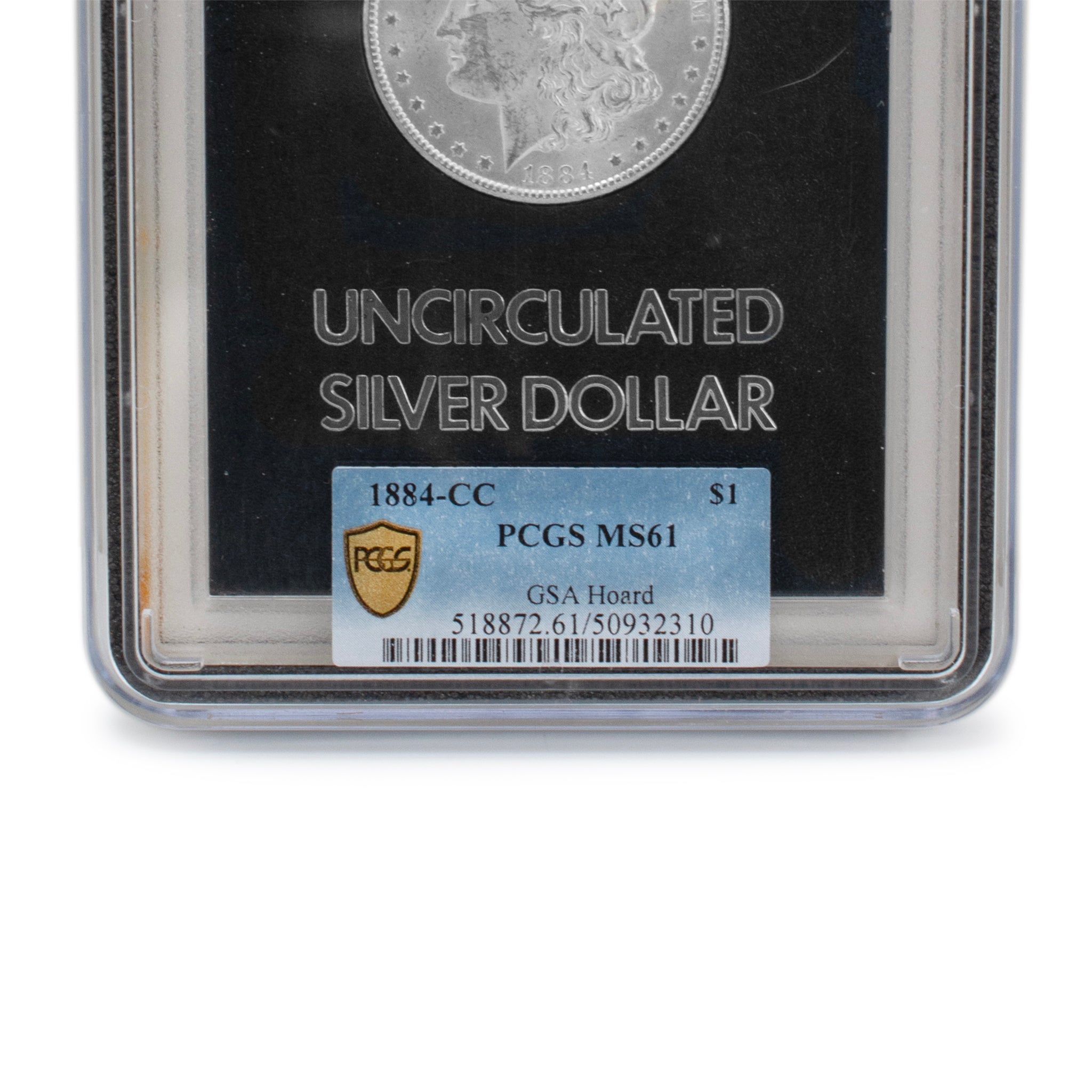 1884 CC GSA MS61 PCGS Morgan Silver Dollar