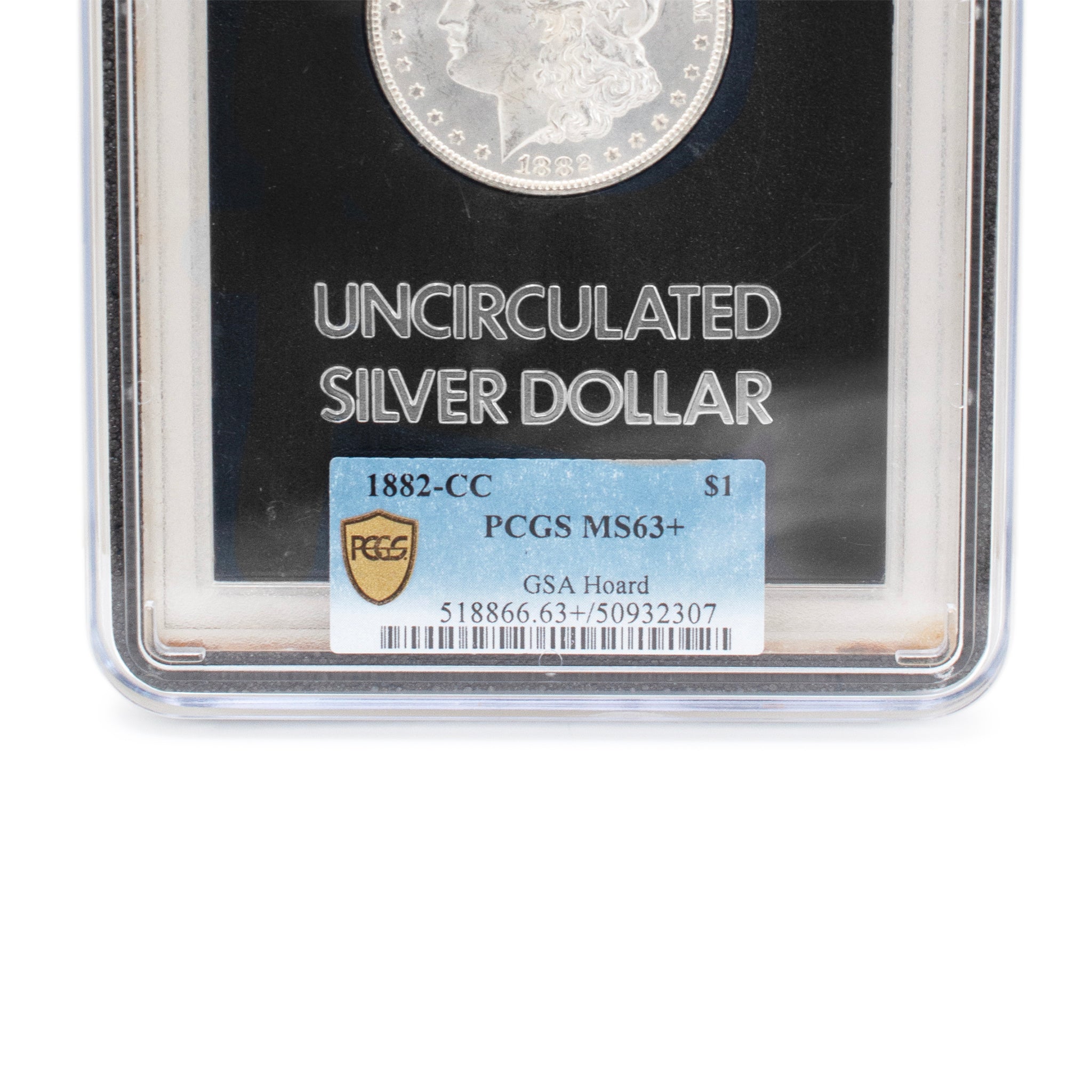 1882 CC GSA MS63+ PCGS Morgan Silver Dollar