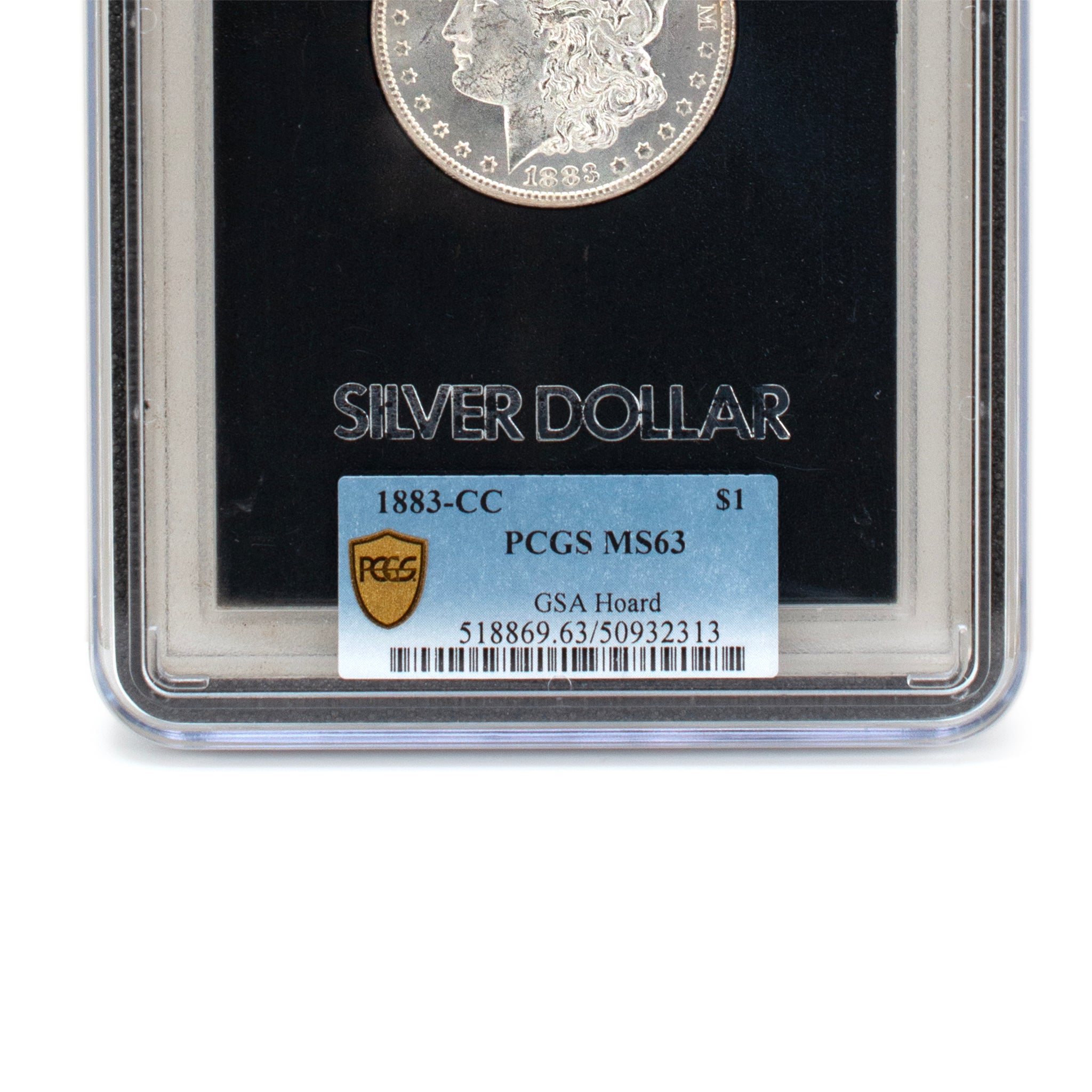 1883 CC GSA MS63 PCGS Morgan Silver Dollar