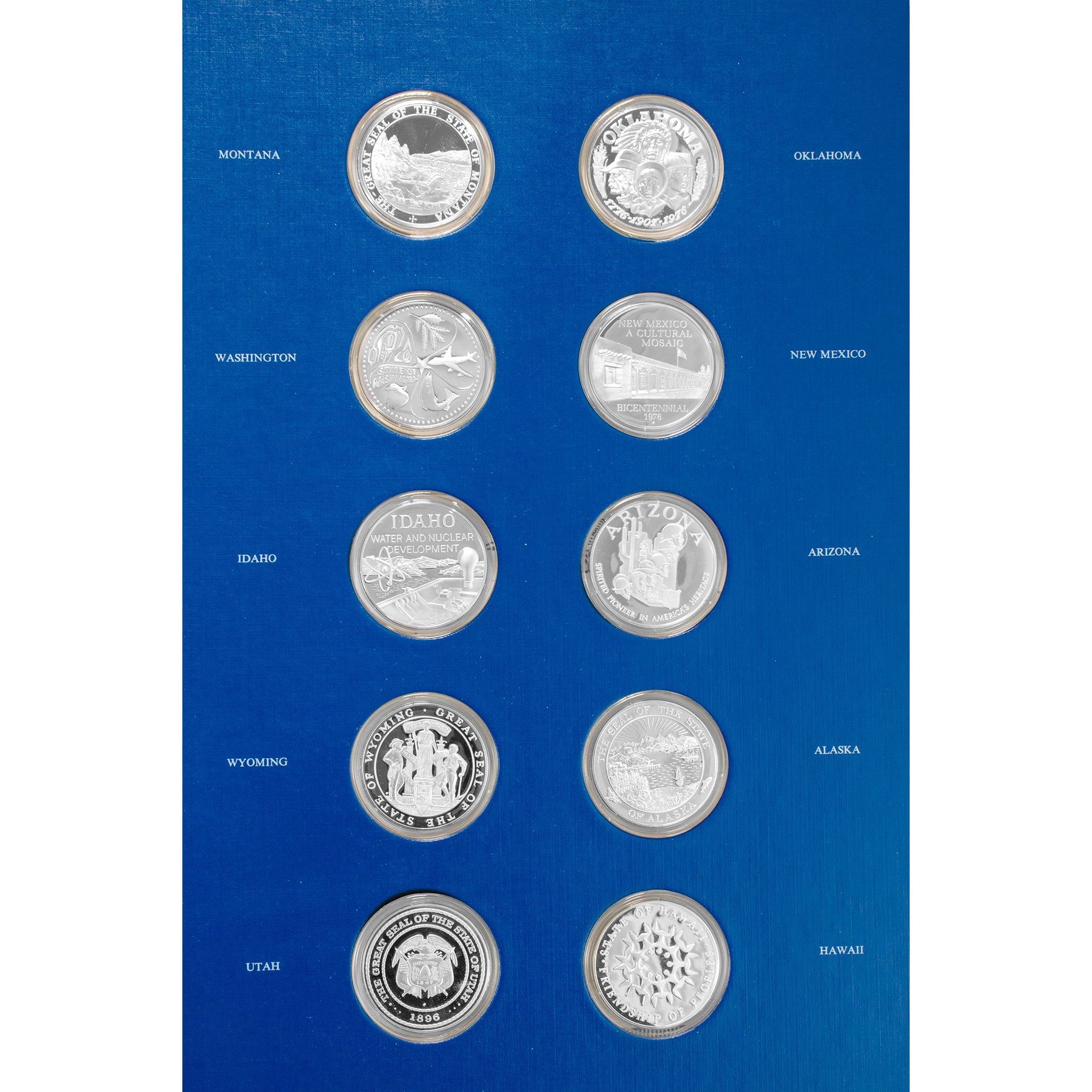 Vintage 1976 the 50 States Bicentennial Medal Collection by Franklin Mint