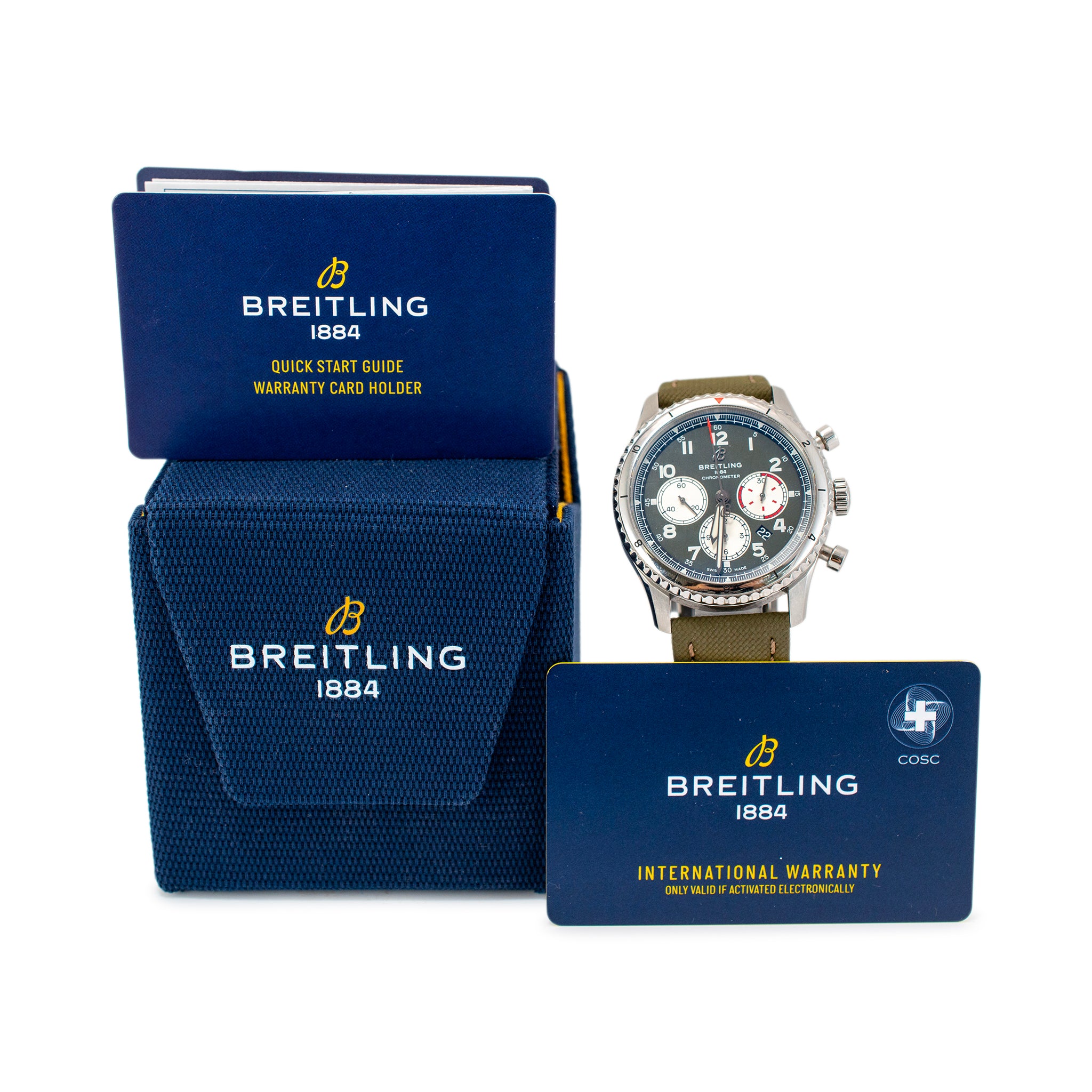 Breitling Aviator 8 B01 Chronograph Curtiss Warhawk 43MM AB0119 Steel Watch
