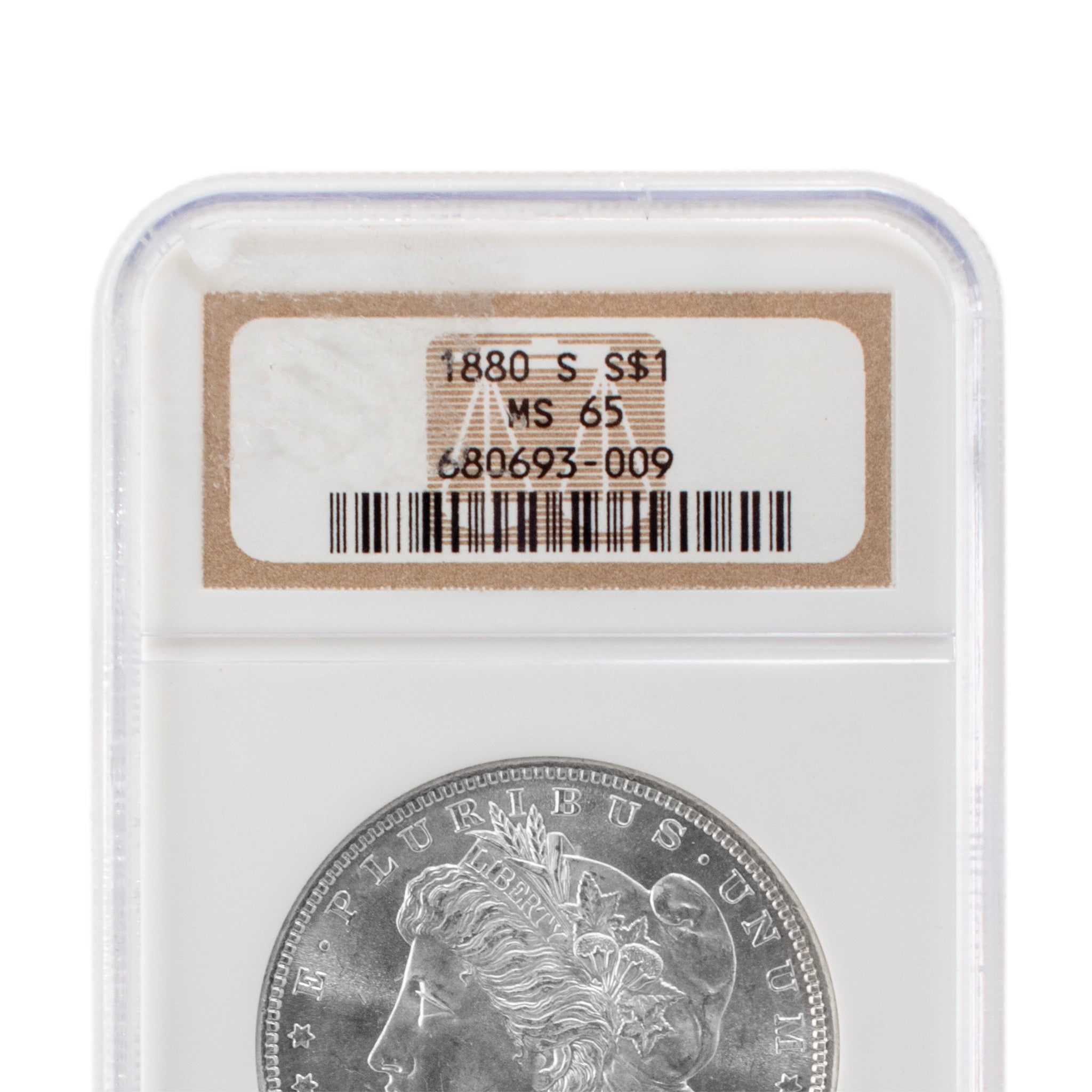 1880-S NGC MS65 Silver $1 Morgan Coin
