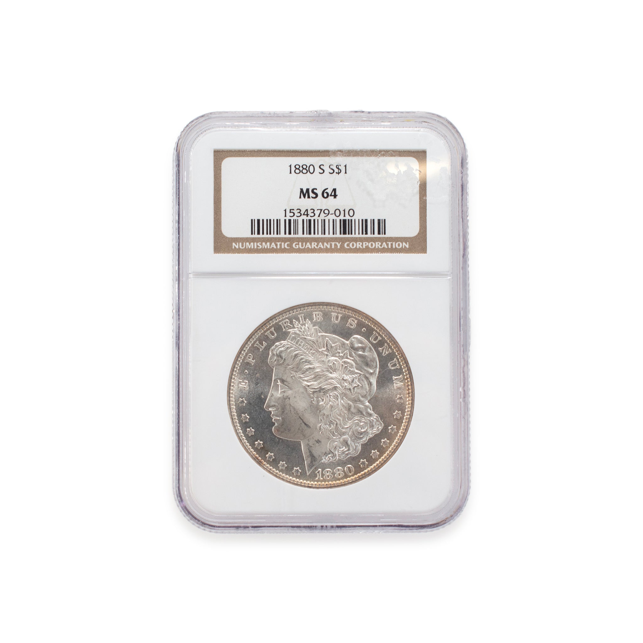 1880-S Ngc MS64 Silver $1 Morgan Coin