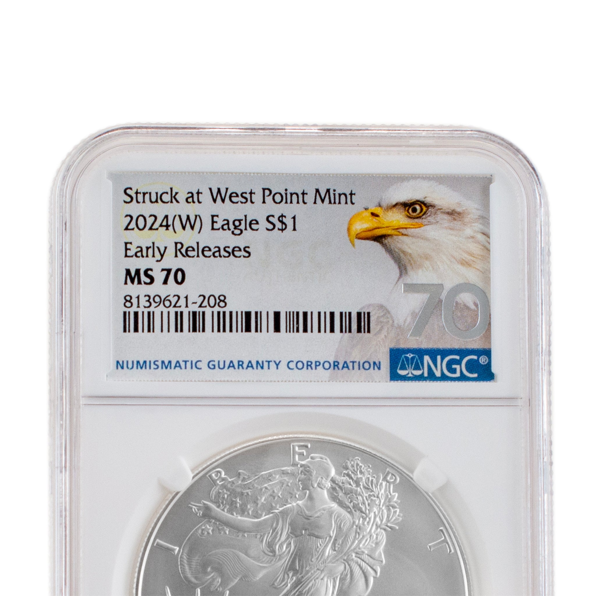 2024W NGC MS70 Early Releases 1OZ 999 Silver $1 American Eagle Liberty Coin