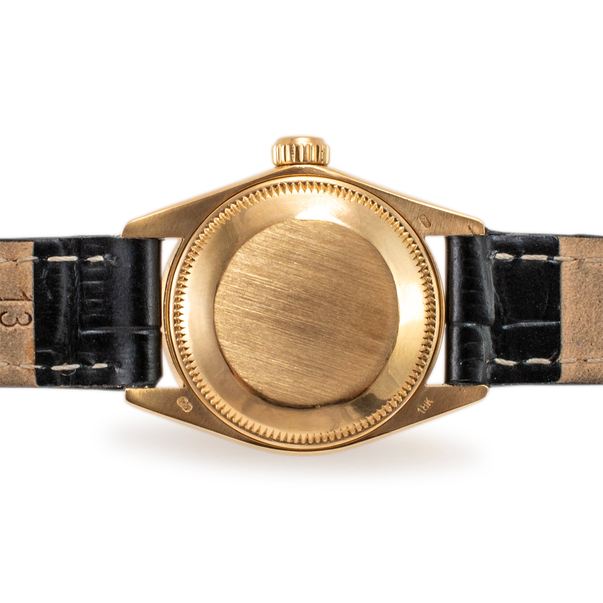 1982 Rolex Lady Datejust 26MM 6917 Champagne Diamond Bezel 18K Yellow Gold Watch