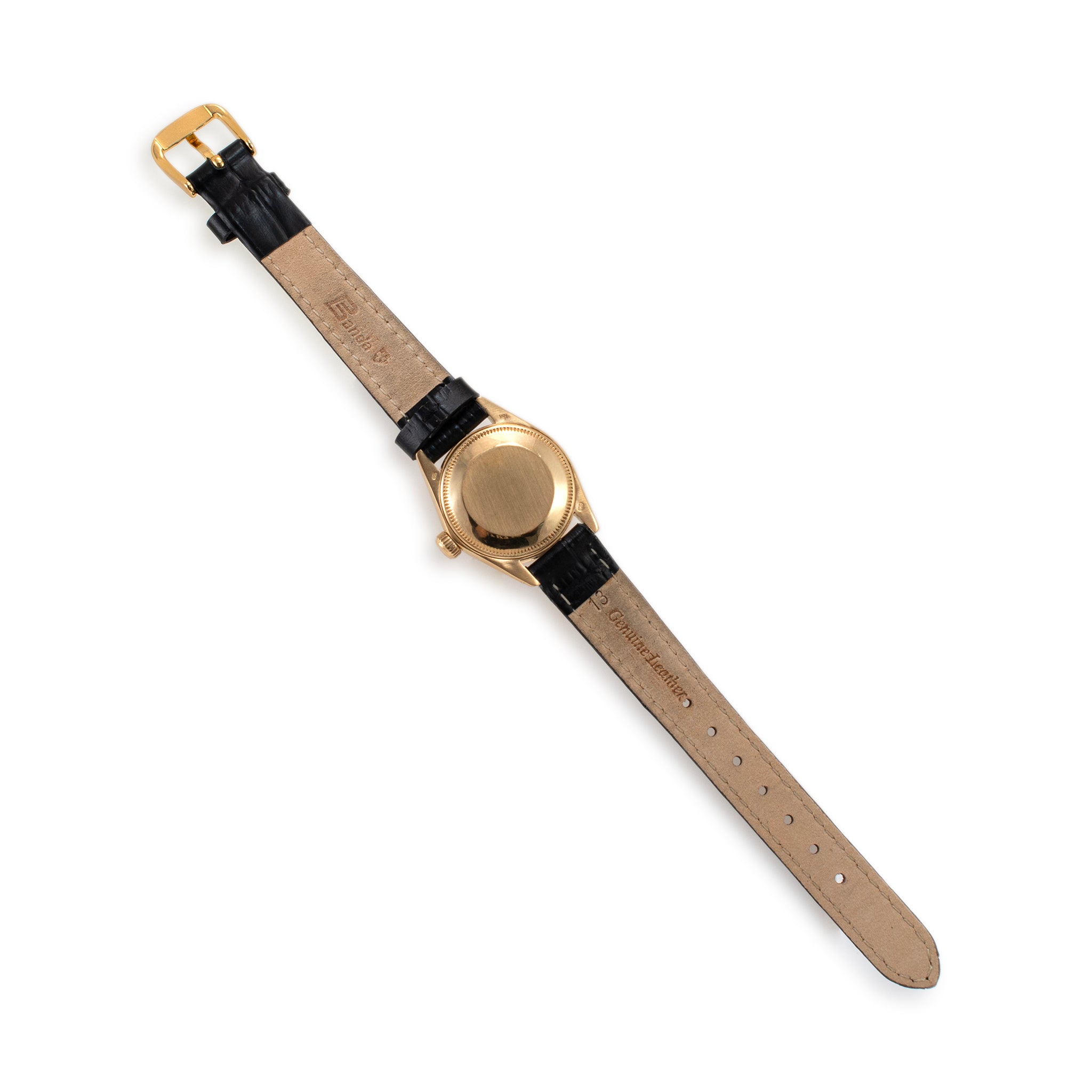 1982 Rolex Lady Datejust 26MM 6917 Champagne Diamond Bezel 18K Yellow Gold Watch