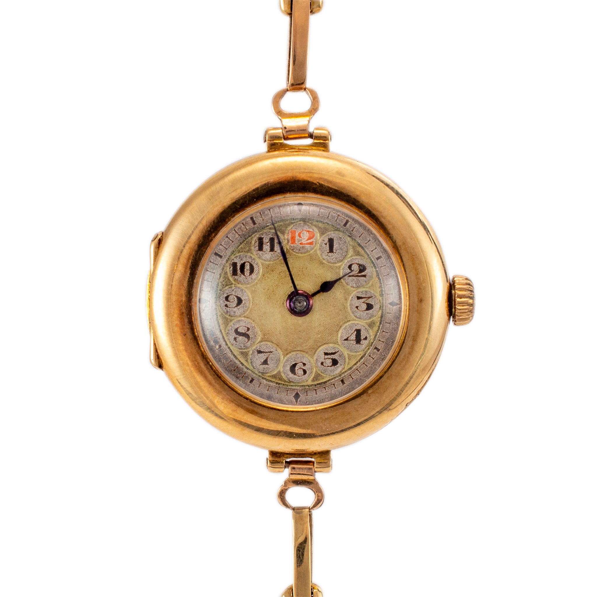 Rare Antique Rolex 1920s Manual Winding 26MM 15K Yellow Gold Ladies Watch