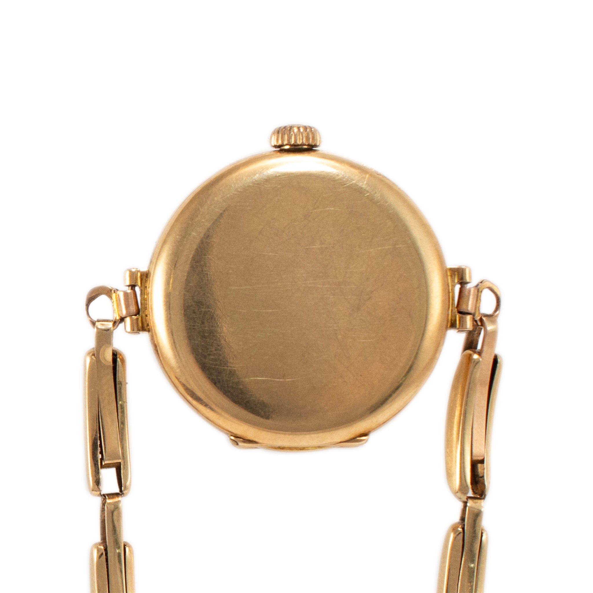 Rare Antique Rolex 1920s Manual Winding 26MM 15K Yellow Gold Ladies Watch