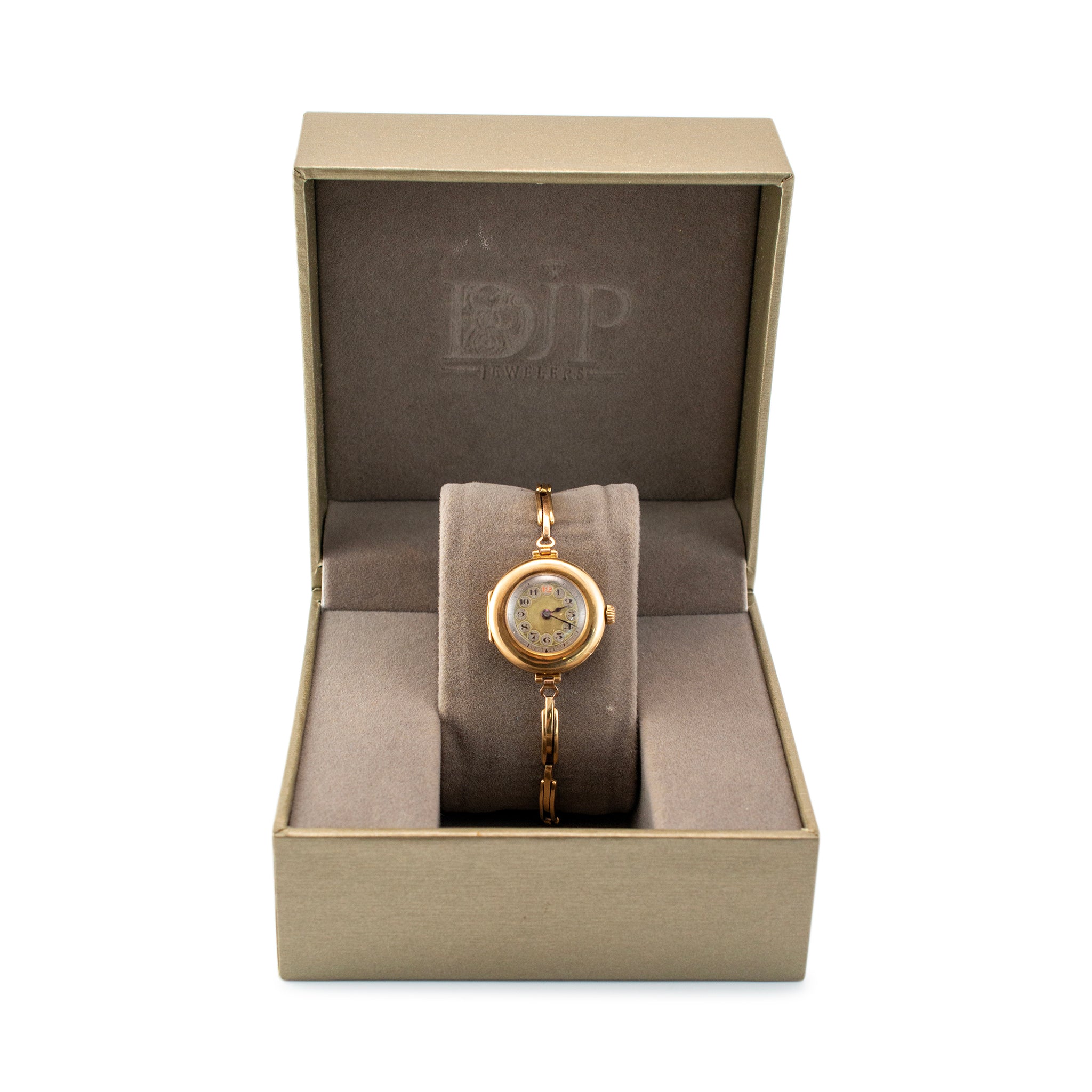 Rare Antique Rolex 1920s Manual Winding 26MM 15K Yellow Gold Ladies Watch