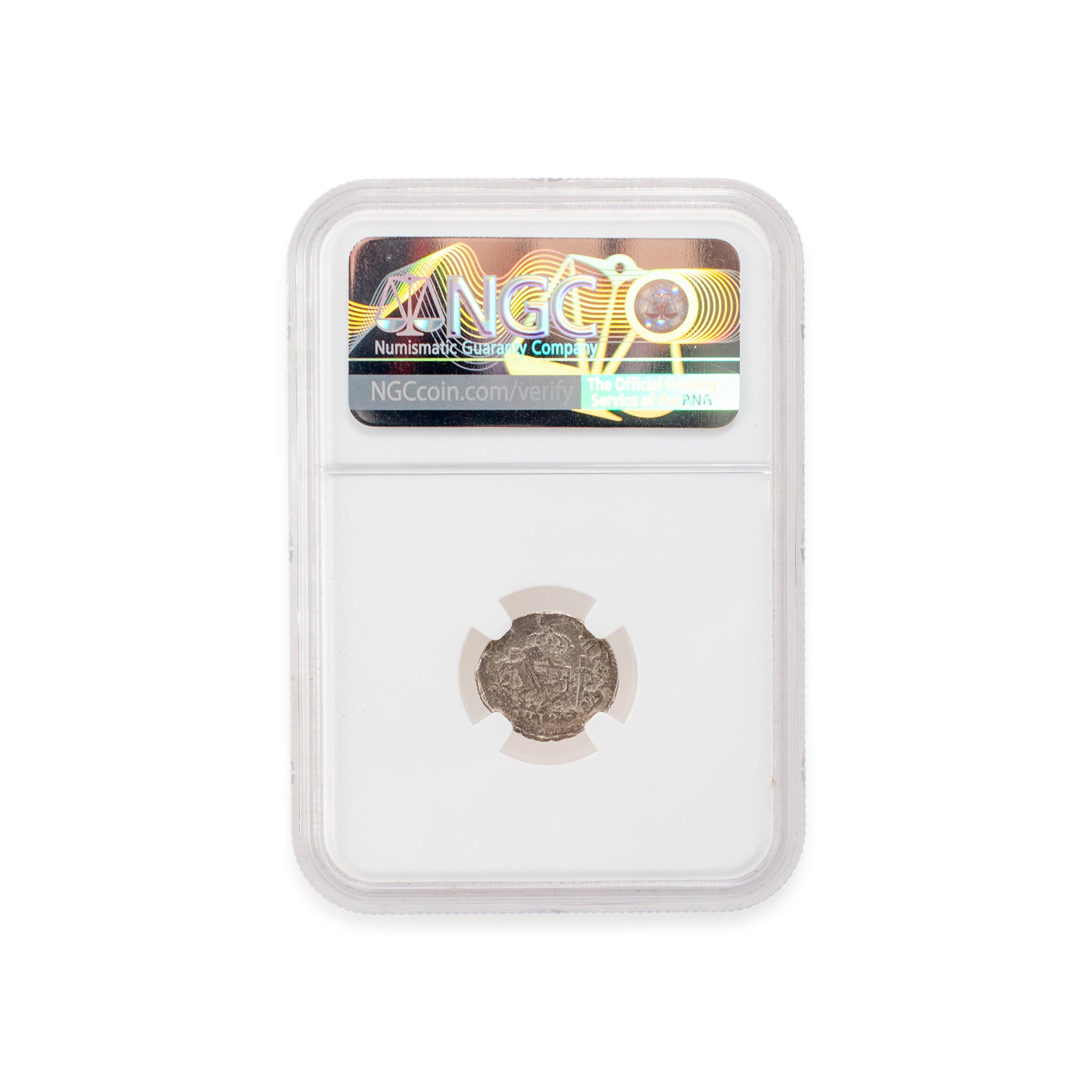 1772-83 NGC Genuine Silver 1/2R Mexico El Cazador Coin