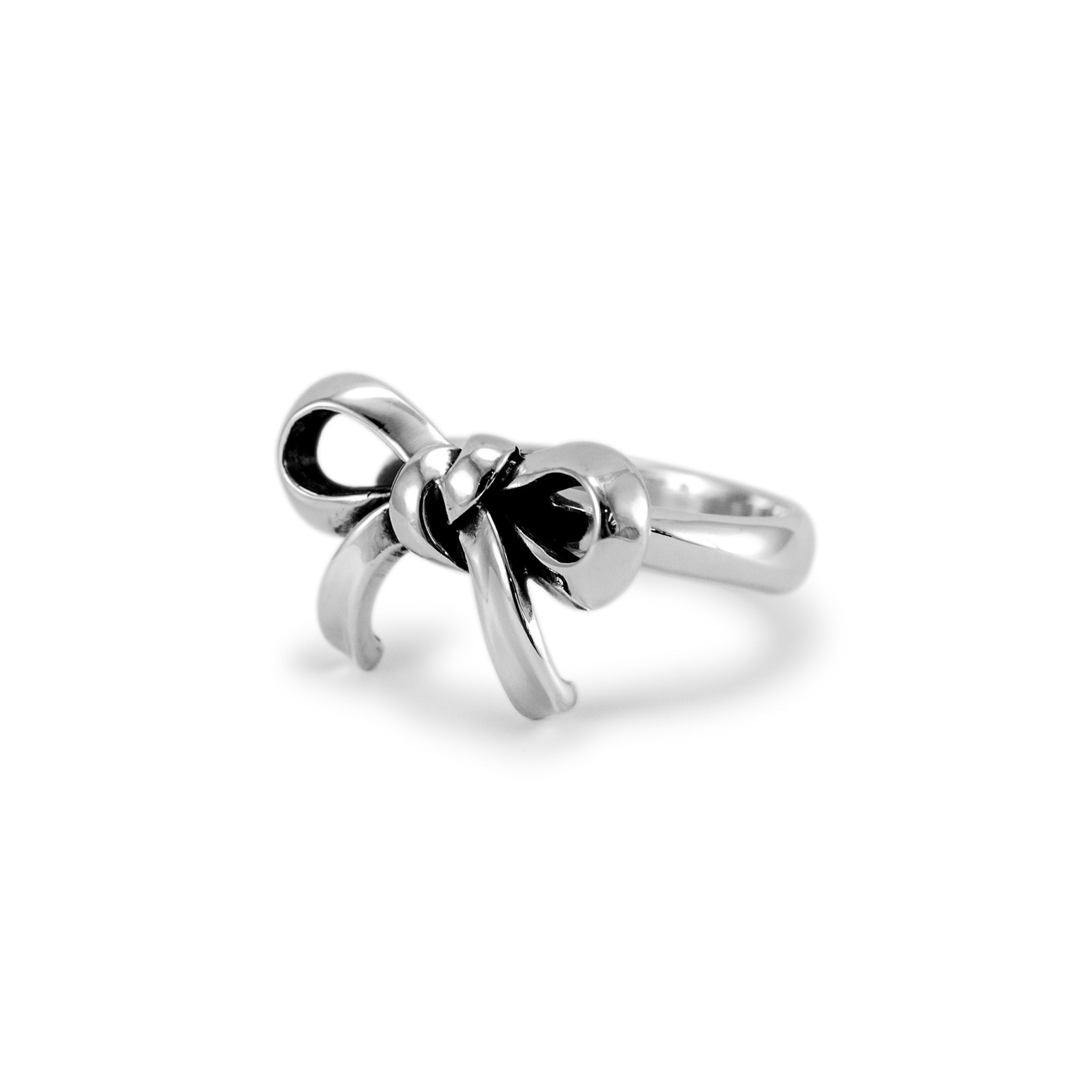 James Avery Retired 925 Sterling Silver Bow Cocktail Ring