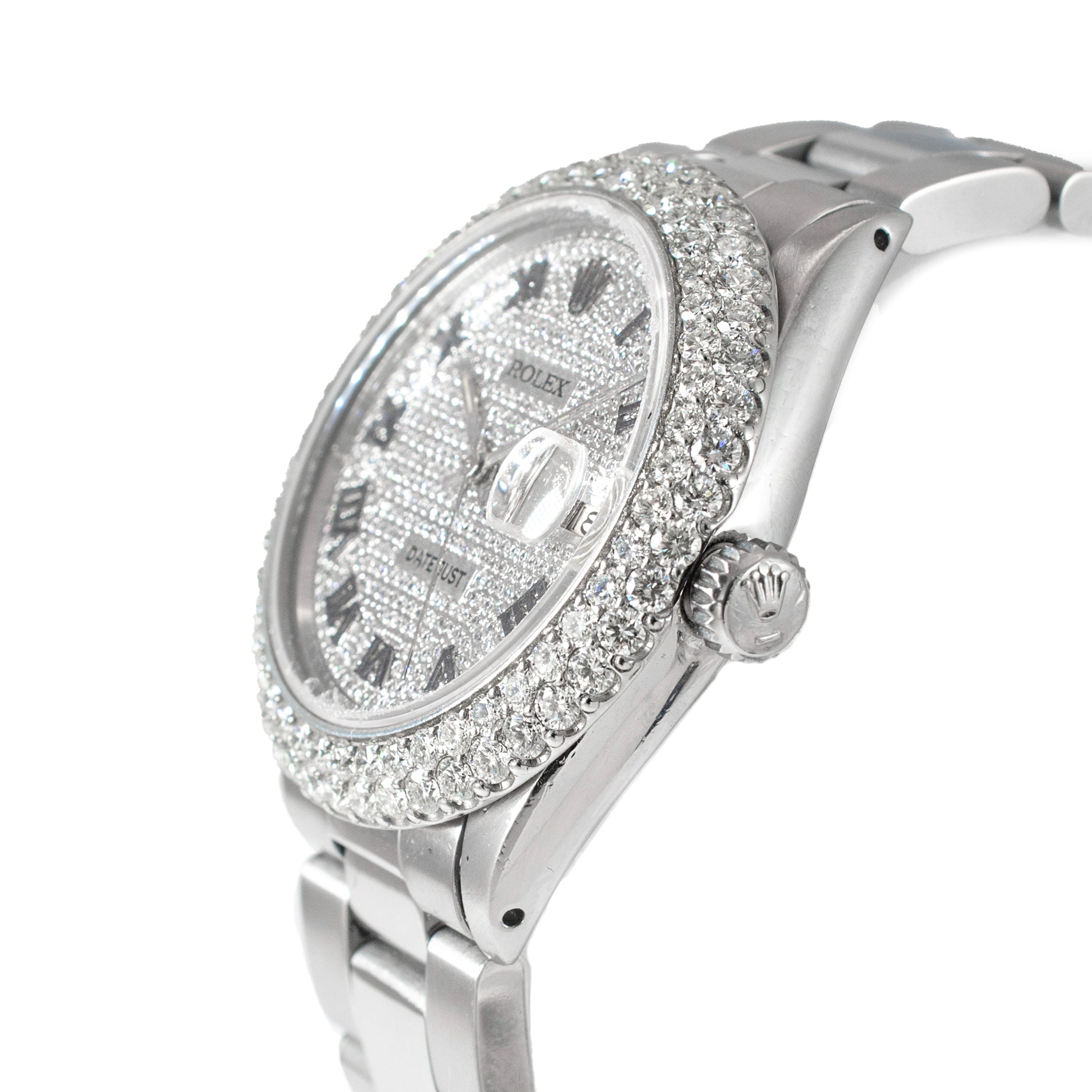 Rolex Datejust 36MM 16014 Diamond Roman Dial Oyster Stainless Steel Watch