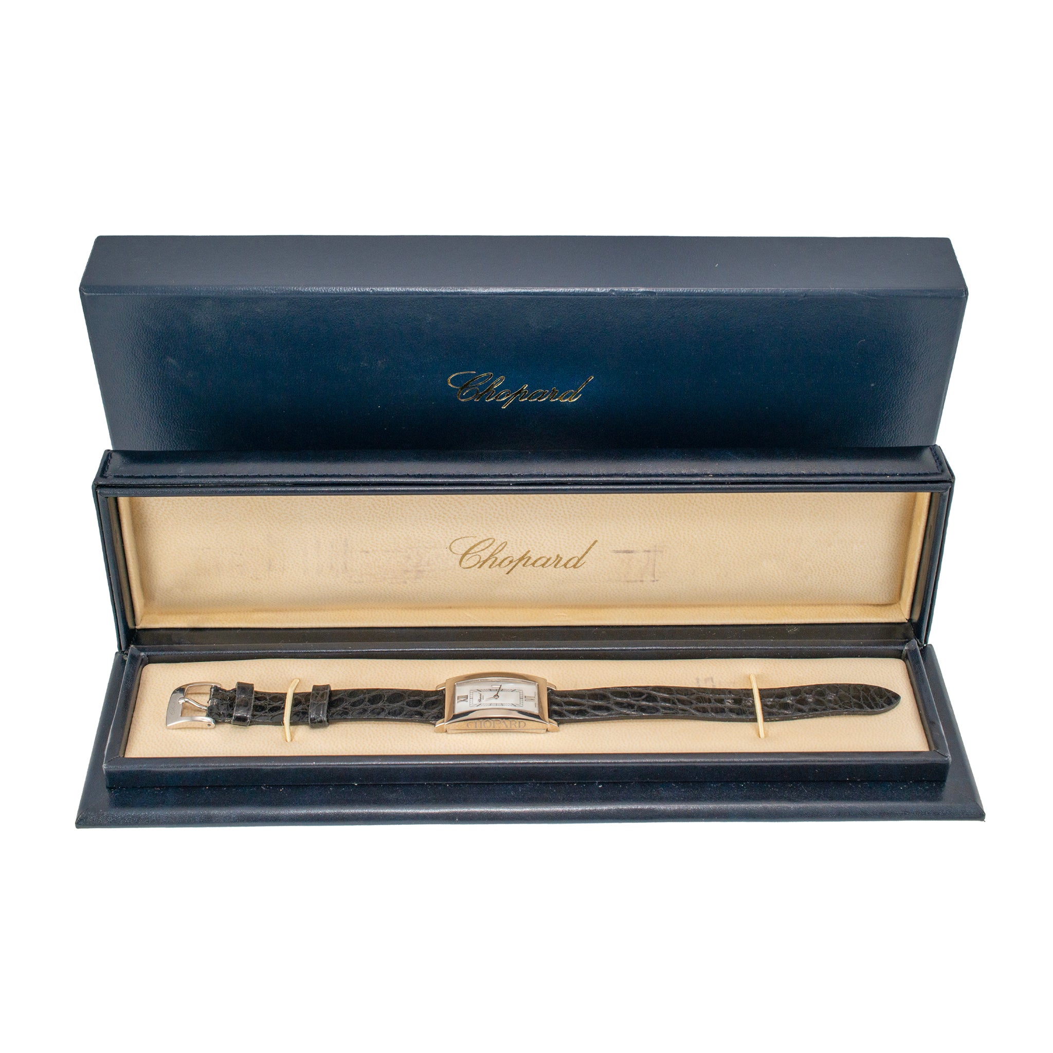 Chopard Classic Tank 18MM 12/7435/8 Mop Dial 18K White Gold Ladies Watch