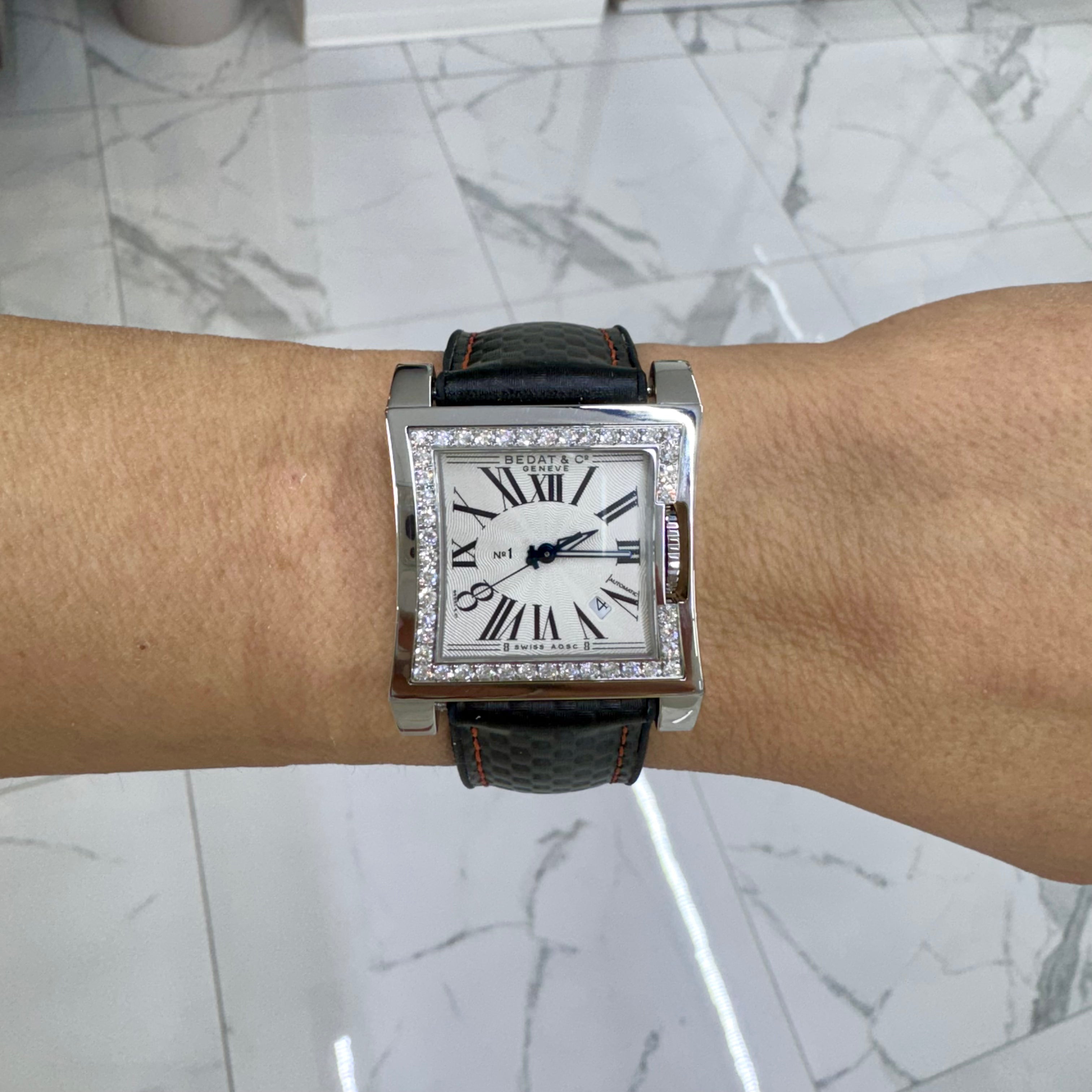 Bedat & Co. Geneve N01 31.50mm 114.030.100 Diamond Bezel Stainless Steel Watch