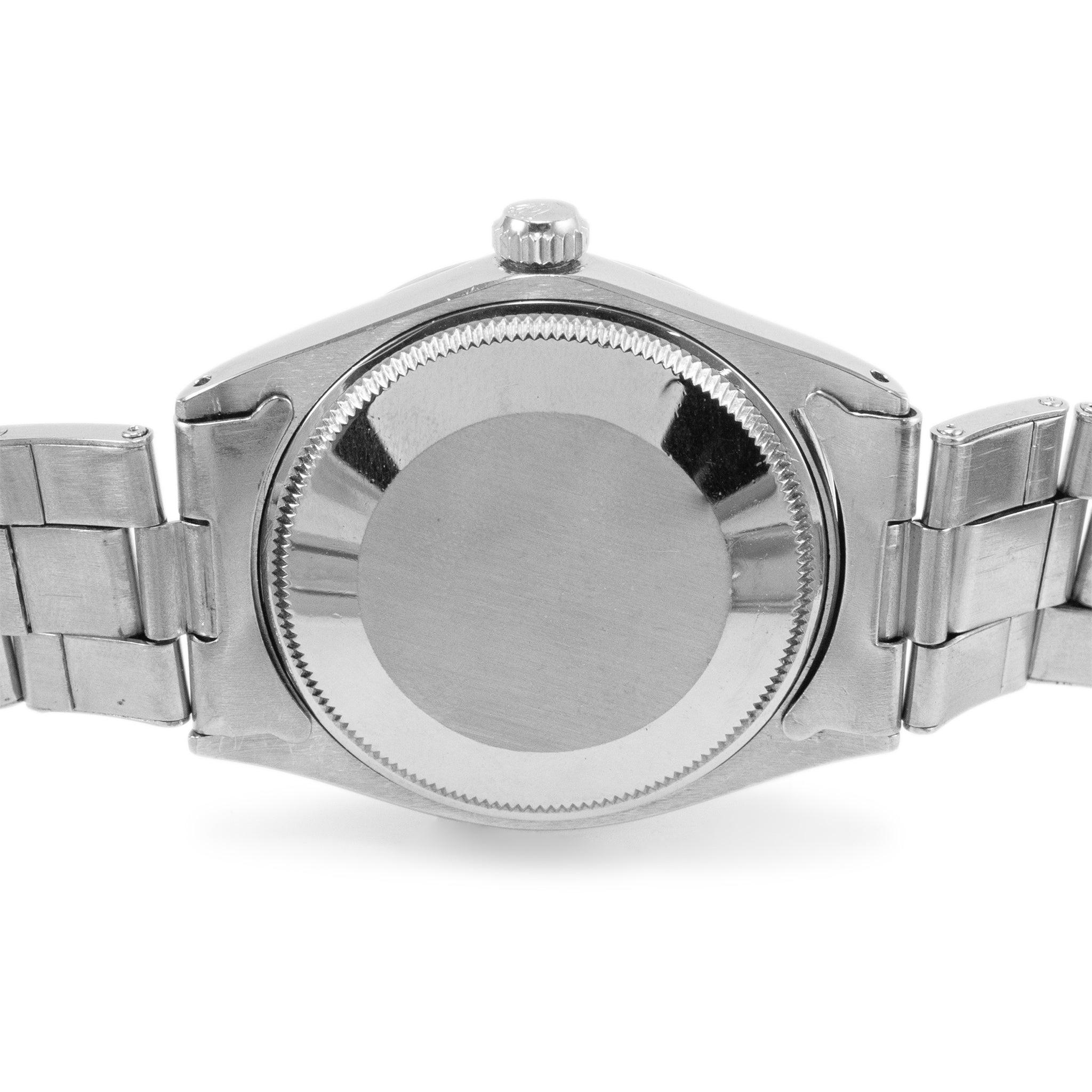 Vintage 1968 Rolex Oyster Perpetual 34MM 1002 Brown Stick Stainless Steel Watch