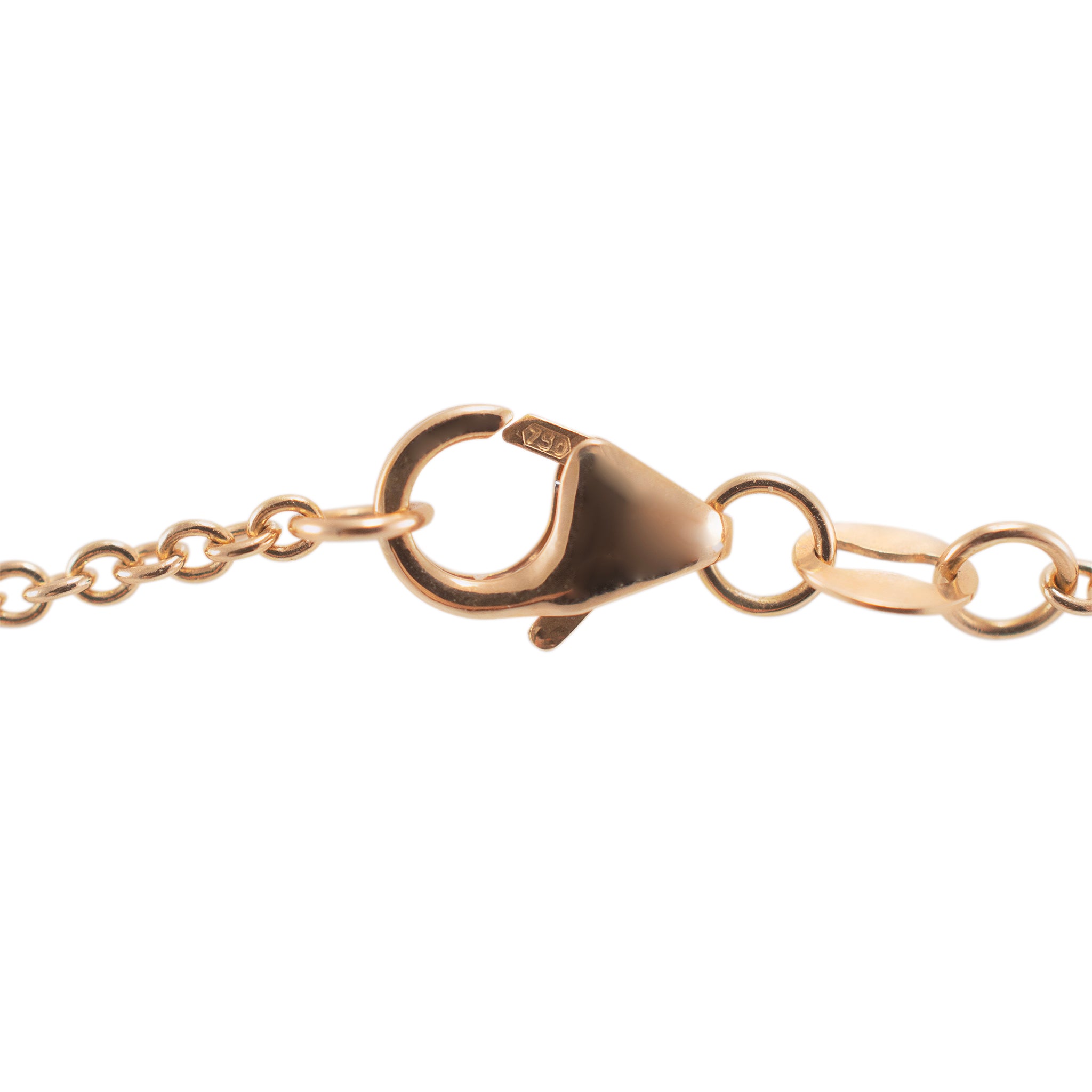 Mikimoto Morning Dew 18K Rose Gold 3 Diamonds 10MM Pearl Pendant Necklace