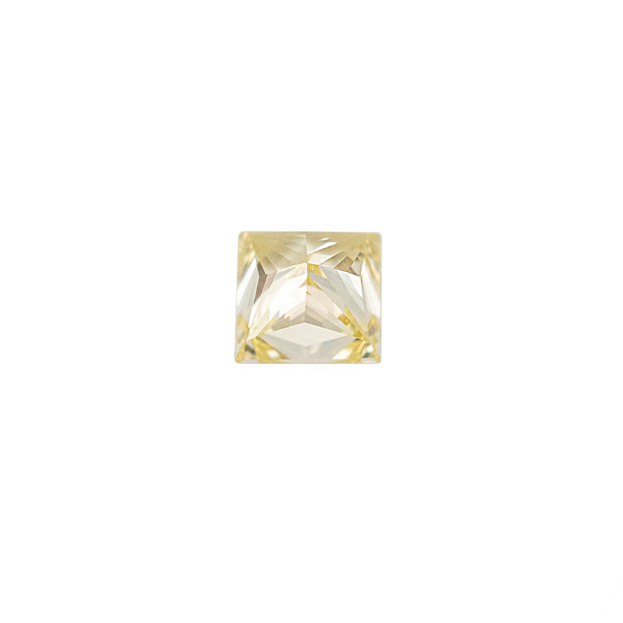 Natural 0.29ct Gia Undetermined Fancy Intense Yellow VS2 Princess Loose Diamond