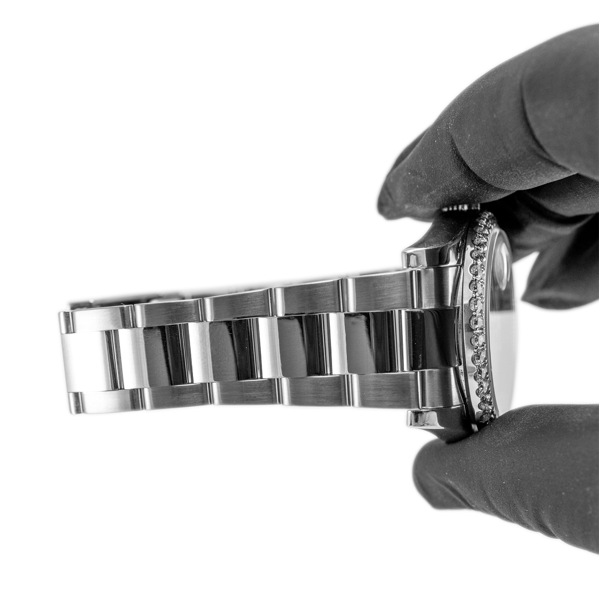 Rolex Datejust 36MM 116200 Roman Dial Diamond Bezel Oyster Stainless Steel Watch