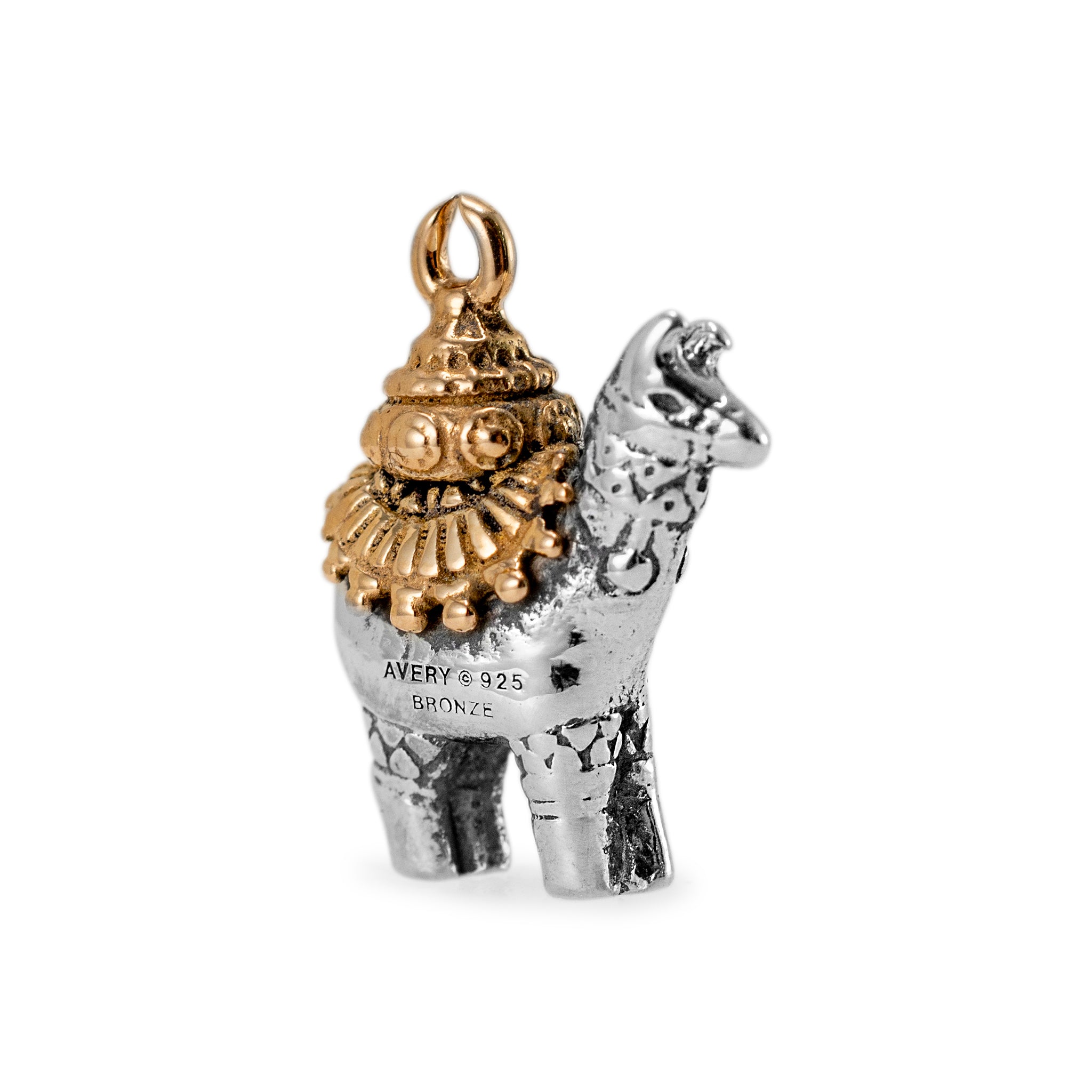 James Avery Retired 925 Sterling Silver & Bronze Llama Charm
