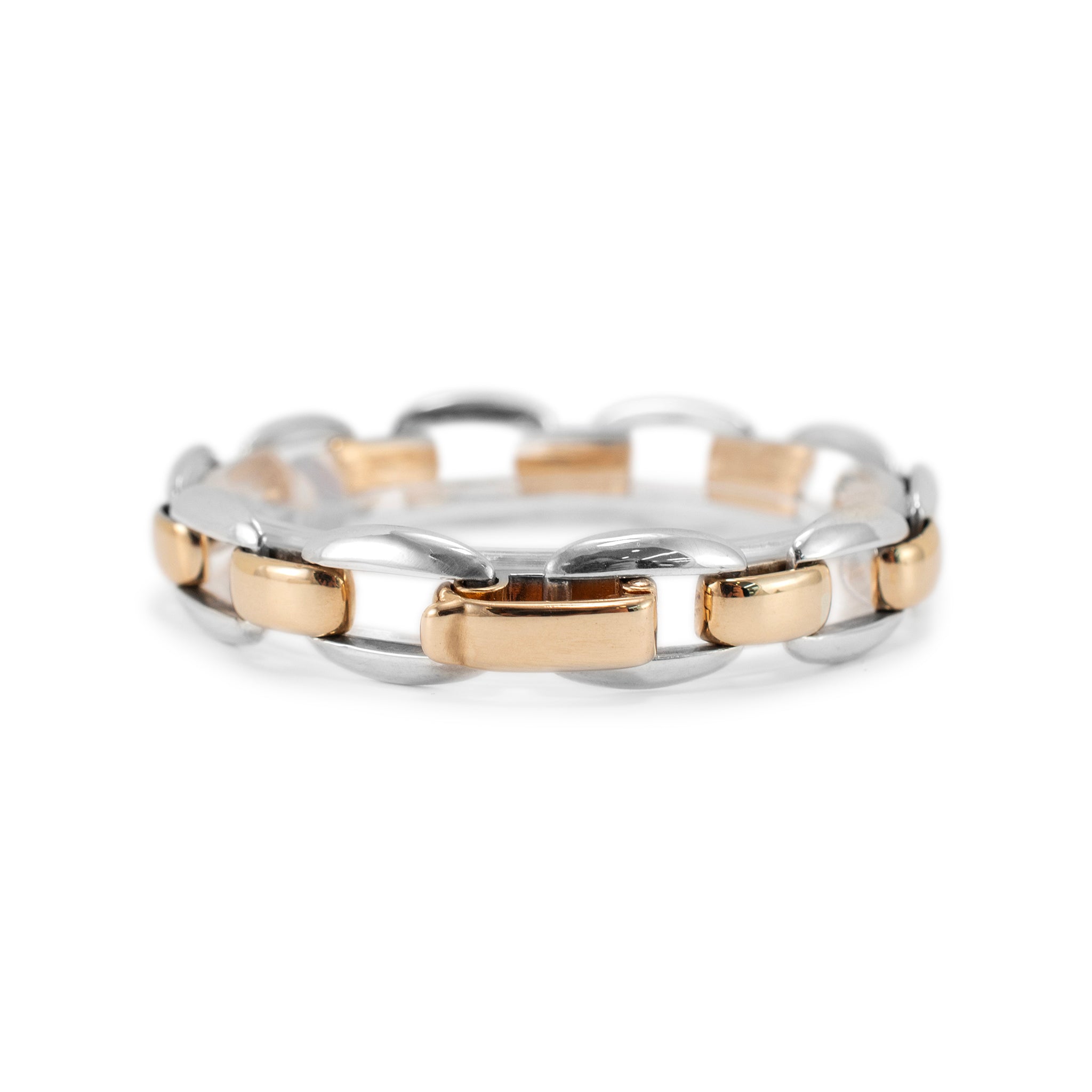 James Avery Retired 925 Sterling Silver 14K Yellow Gold Enduring Bond Bracelet