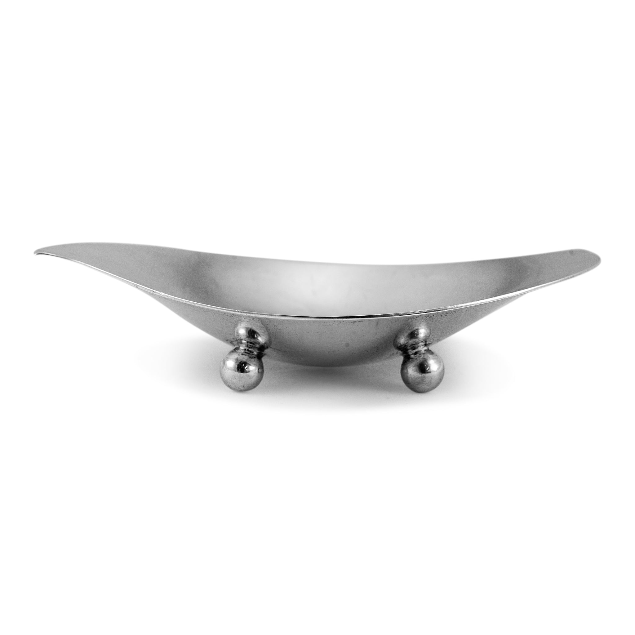 Tiffany & Co. 925 Sterling Silver Curved Nut Candy Dish